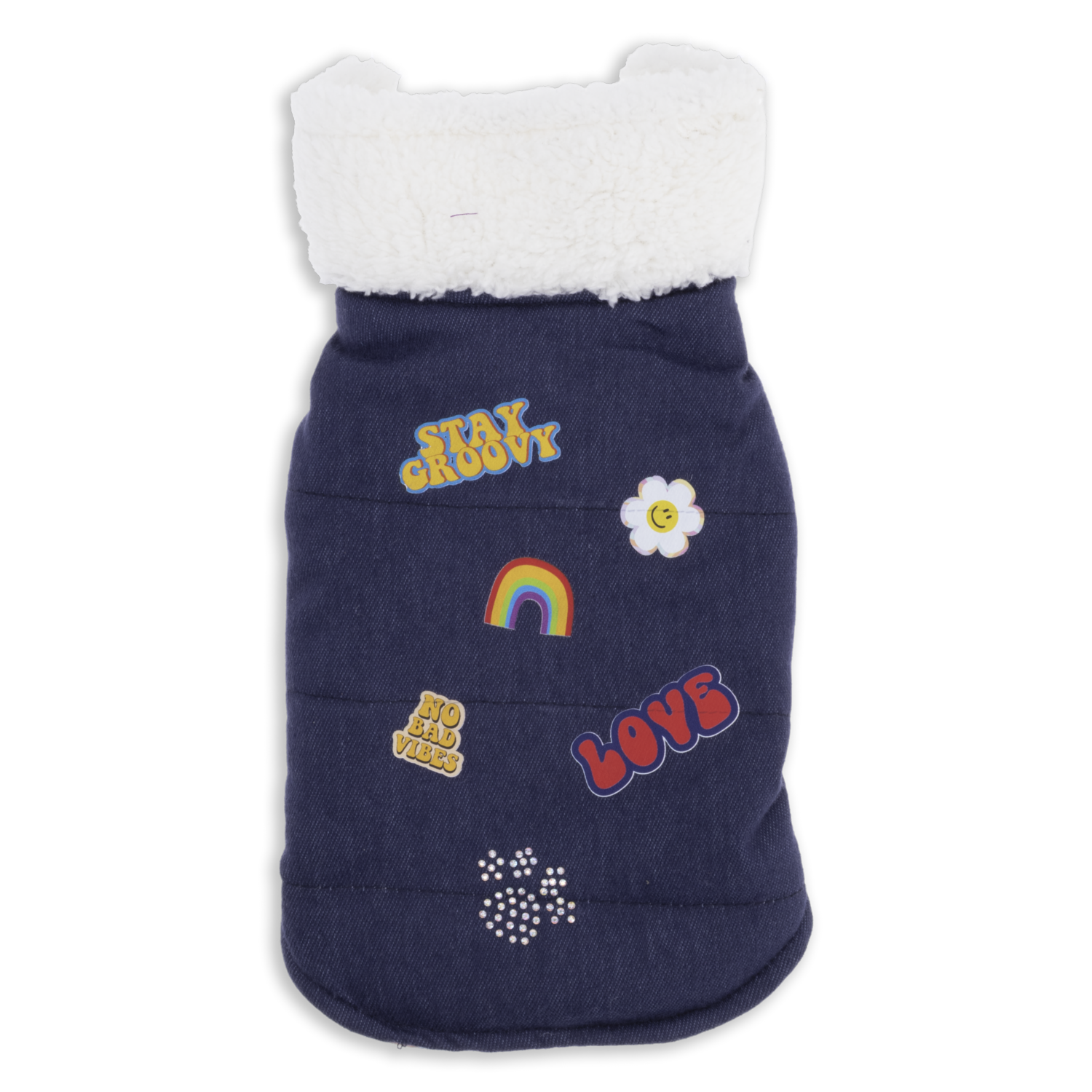 Capa Para Perro Diseño Peace And Love THE PET FACTORY Talla Extra Extra Pequeño