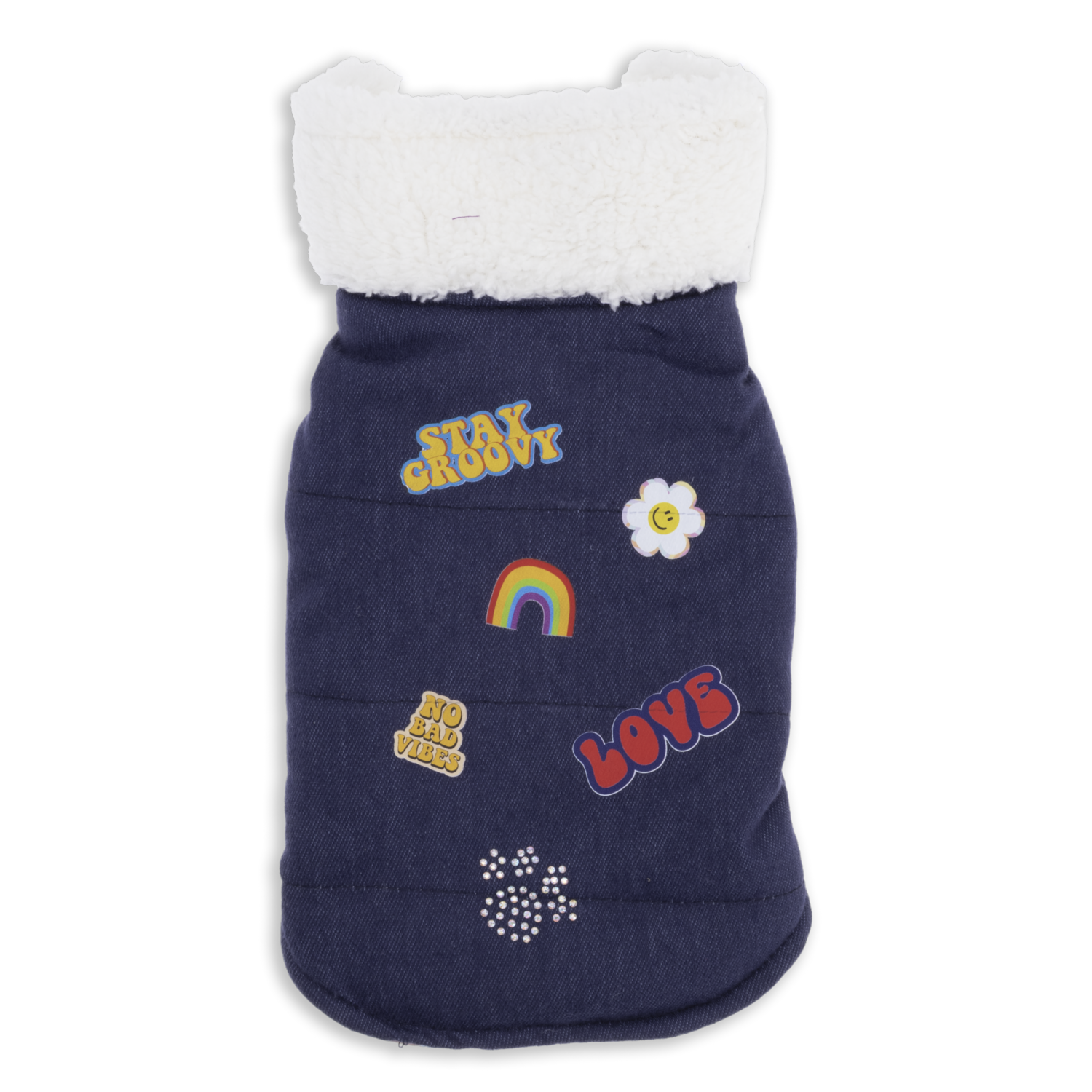 Capa Para Perro Diseño Peace And Love THE PET FACTORY Talla Extra Pequeño