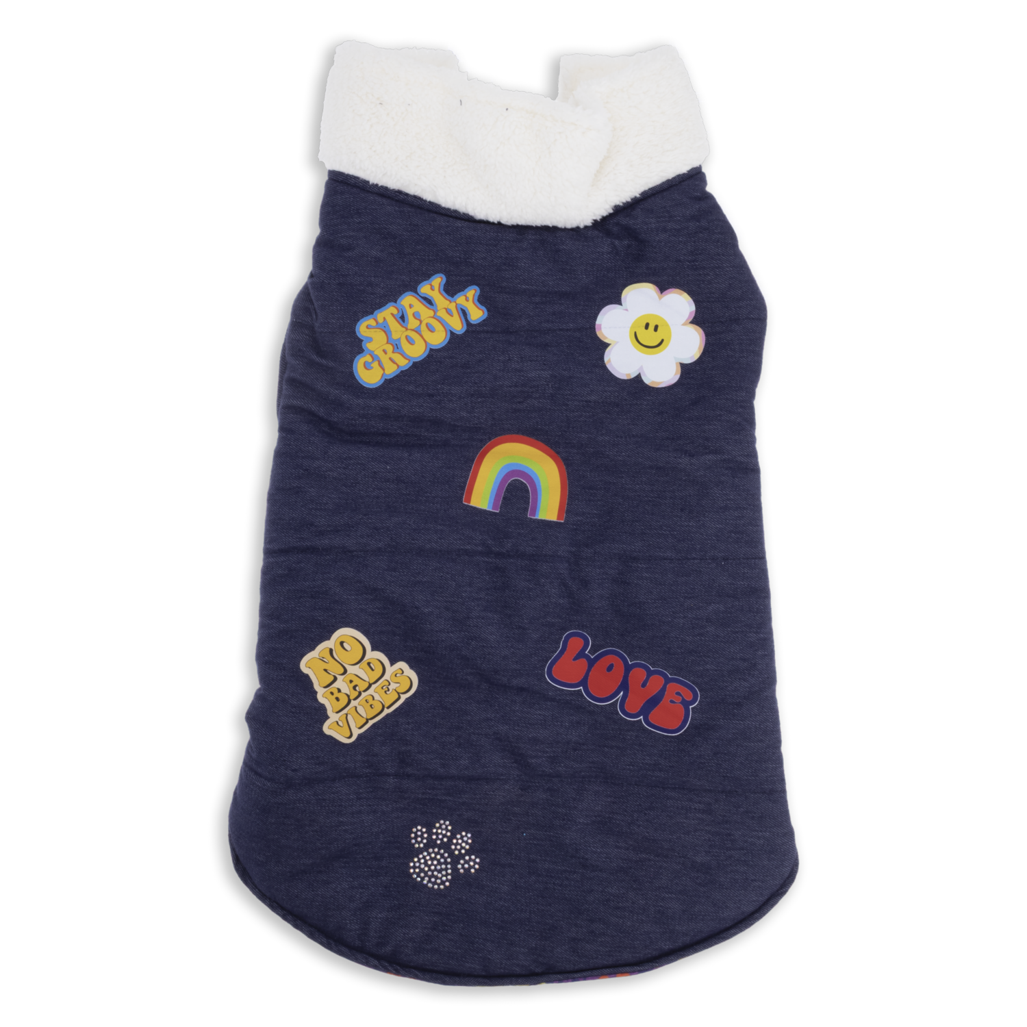 Capa Para Perro Diseño Peace And Love THE PET FACTORY Talla Pequeño