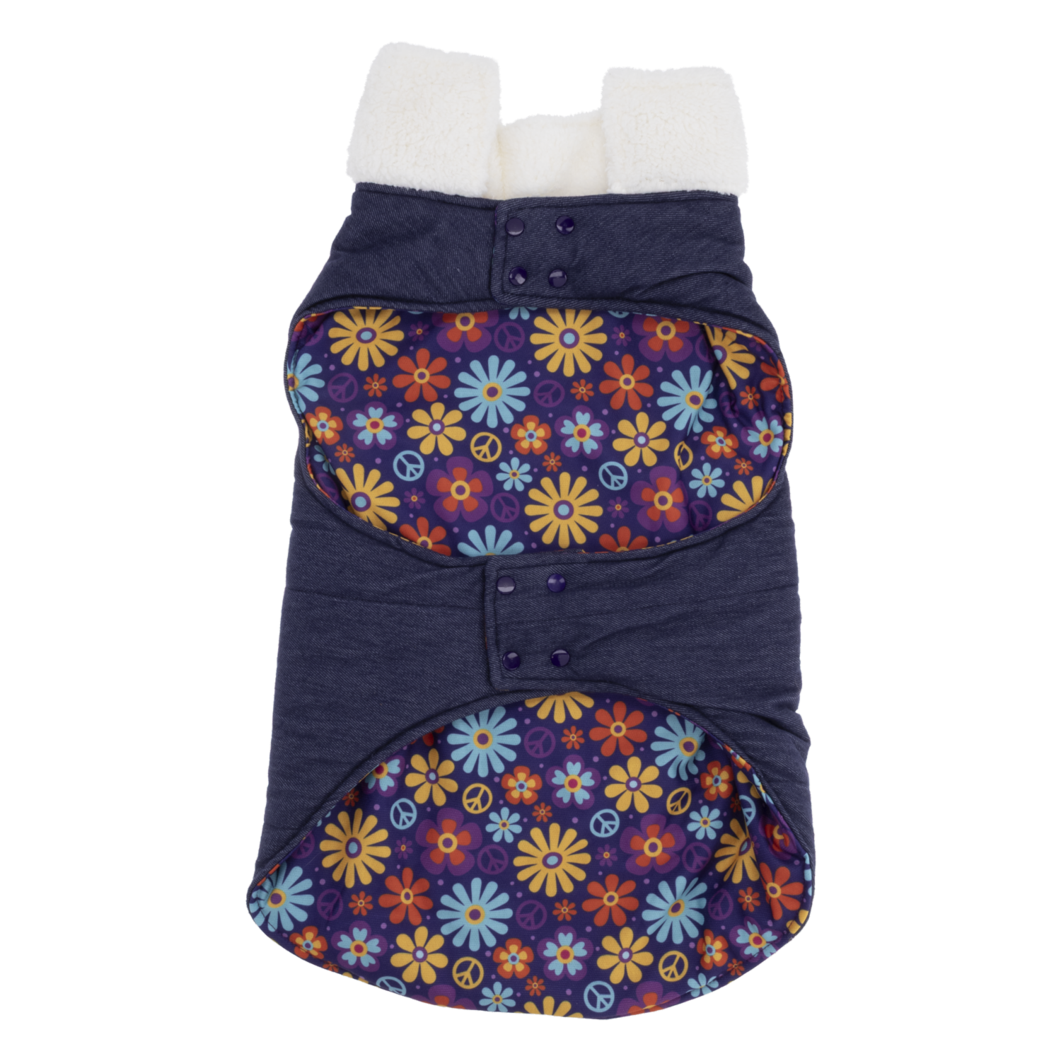 Capa Para Perro Diseño Peace And Love THE PET FACTORY Talla Grande