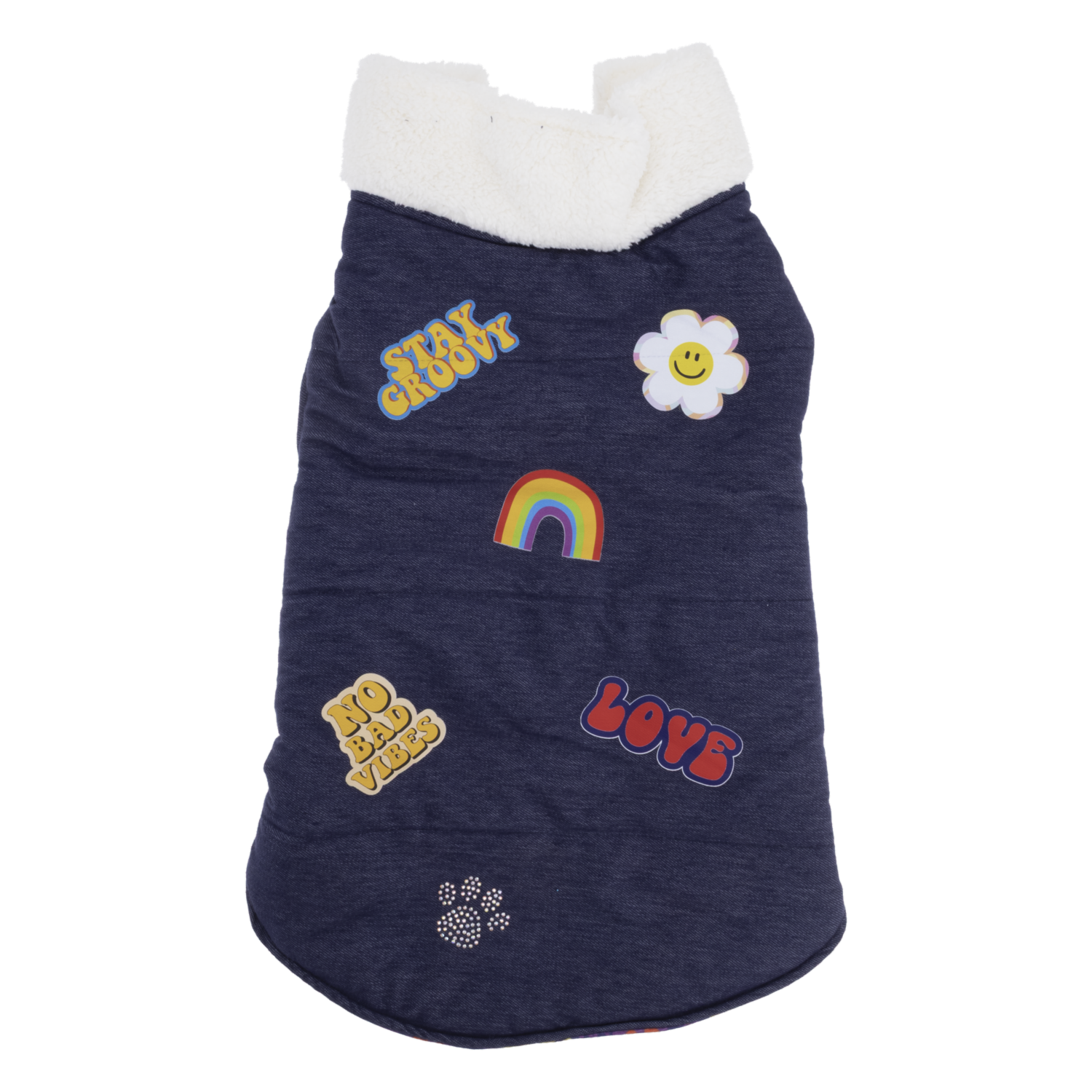 Capa Para Perro Diseño Peace And Love THE PET FACTORY Talla Grande