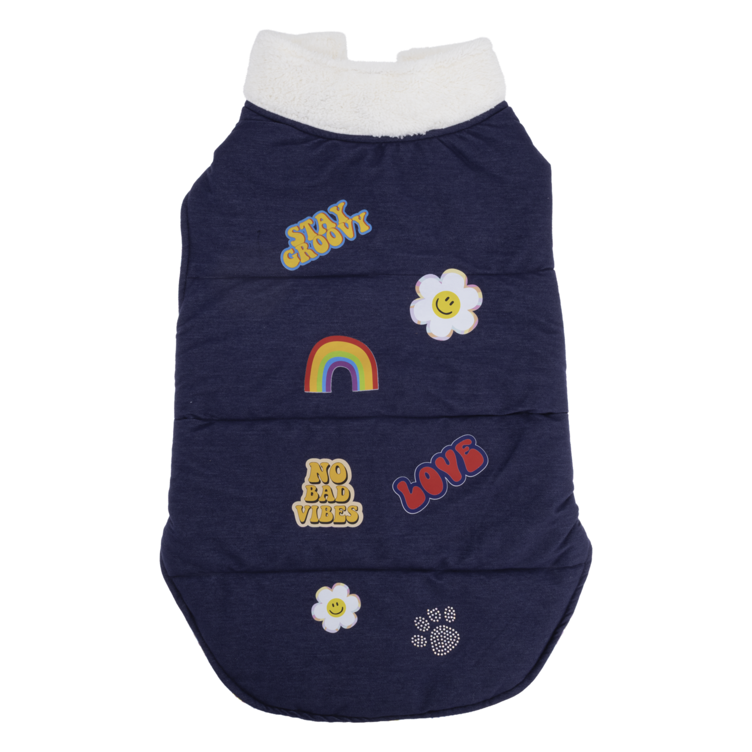 Capa Para Perro Diseño Peace And Love THE PET FACTORY Talla Extra Grande