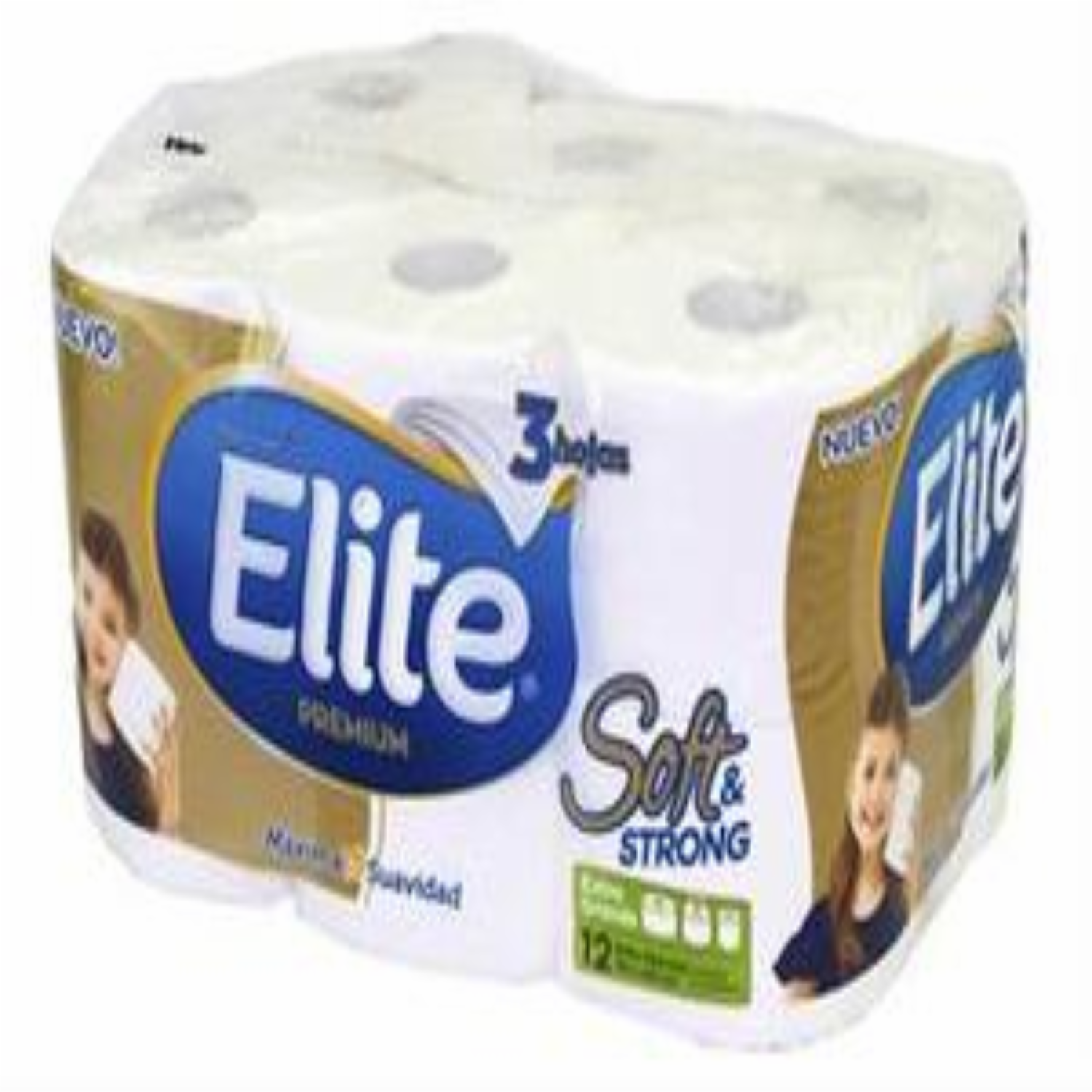 Papel Higiénico Triple Hoja Extra Grande ELITE 12 Rollos