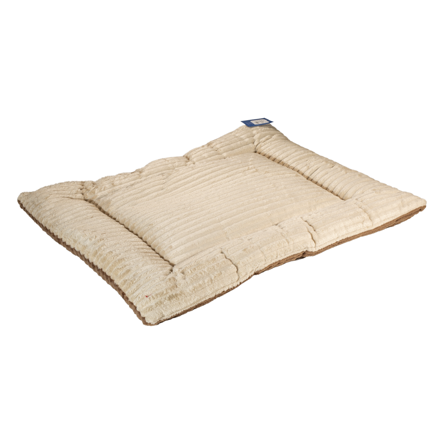 Colchoneta Para Mascota Acanalada Beige Y Café EDREDONES ECUADOR PETS
