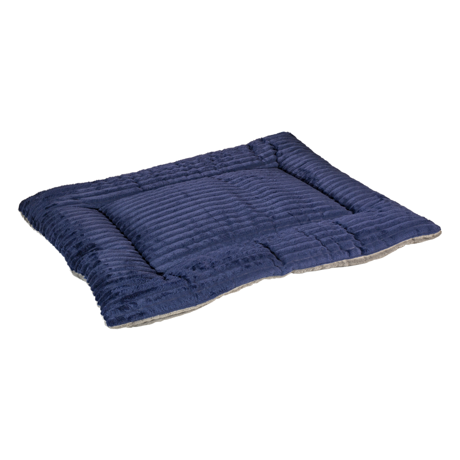 Colchoneta Para Mascota Acanalada Azul Y Gris EDREDONES ECUADOR PETS