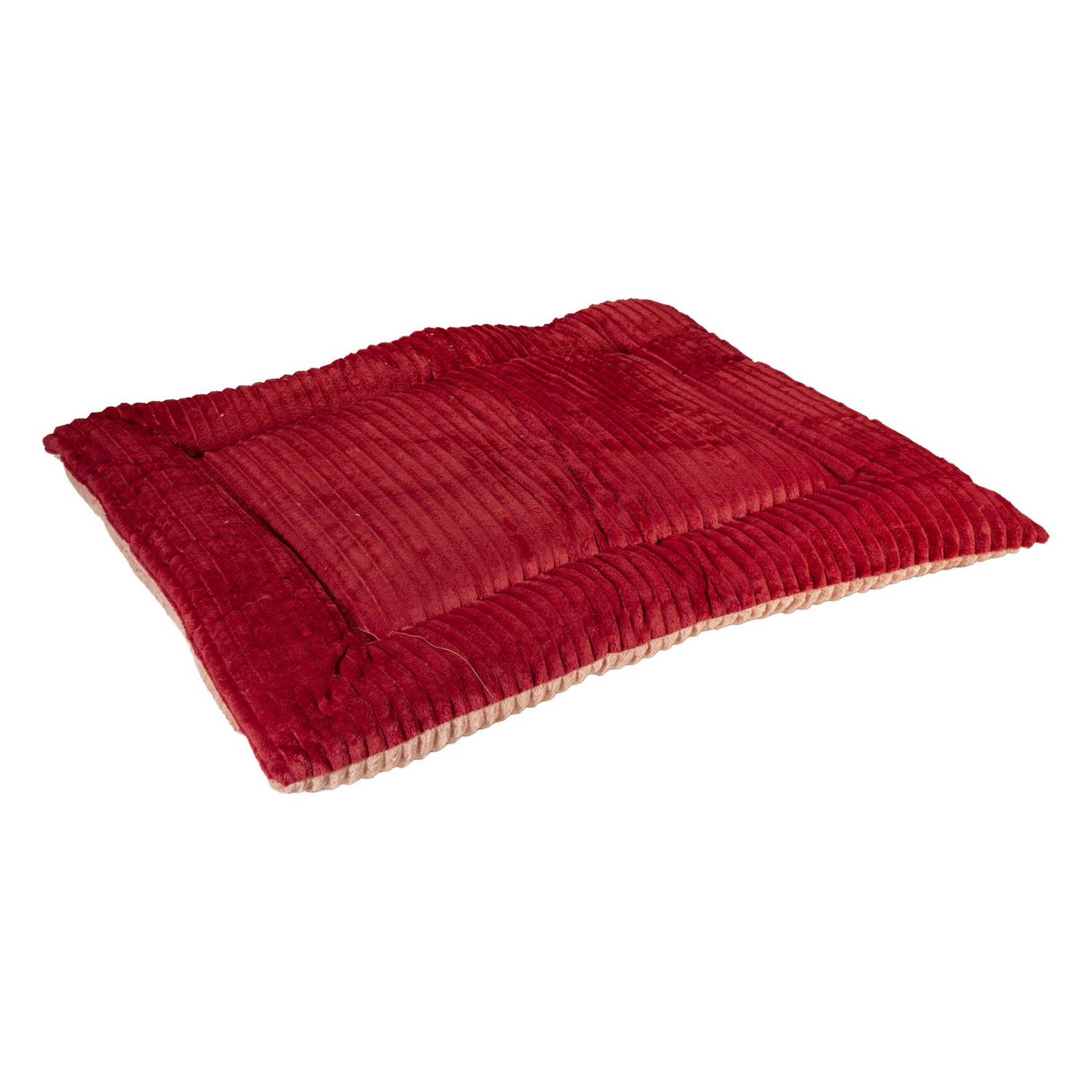 Colchoneta Para Mascota Acanalada Vino Y Rosa EDREDONES ECUADOR PETS