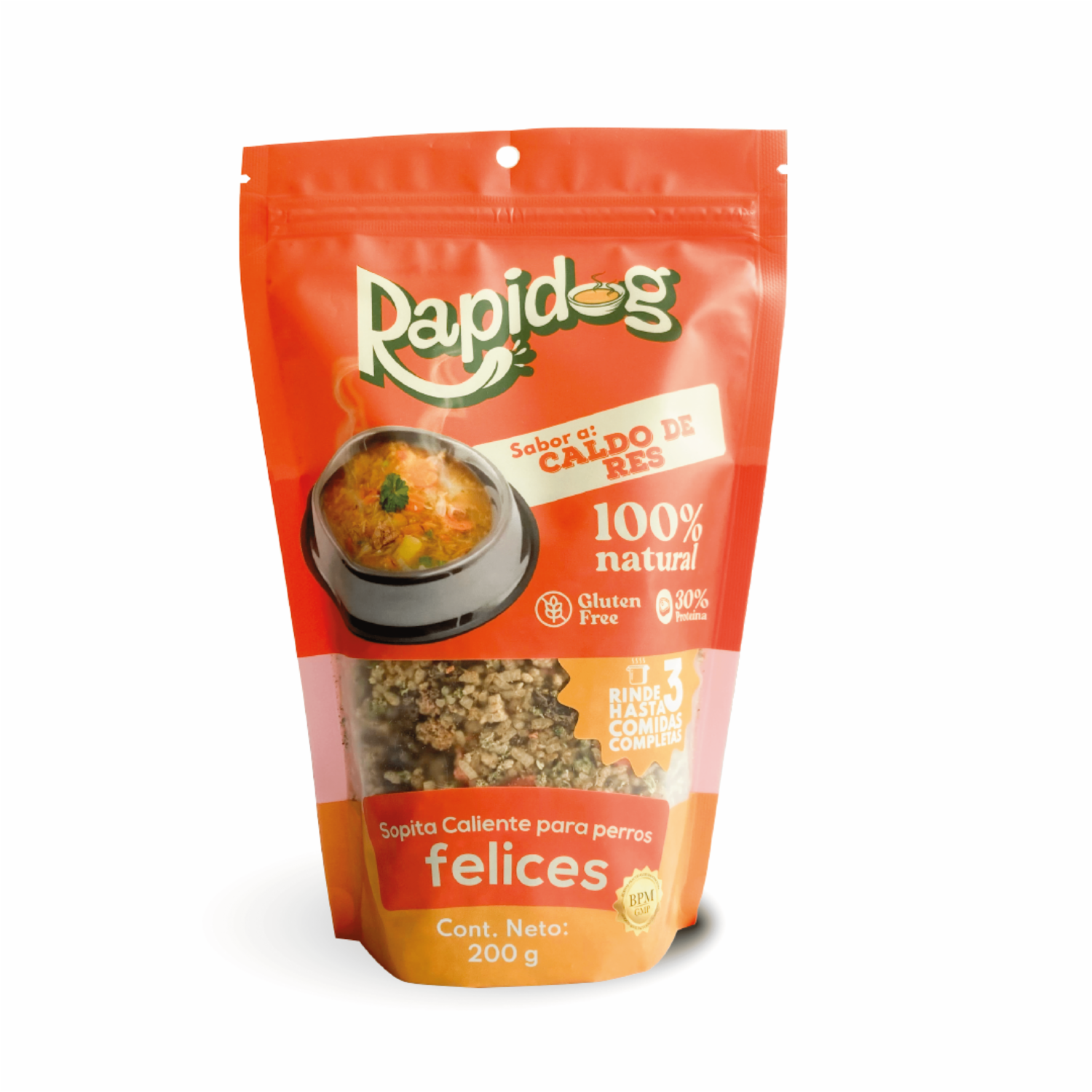 Sopa Para Perro Caldo De Cordero RAPIDOG 200 g