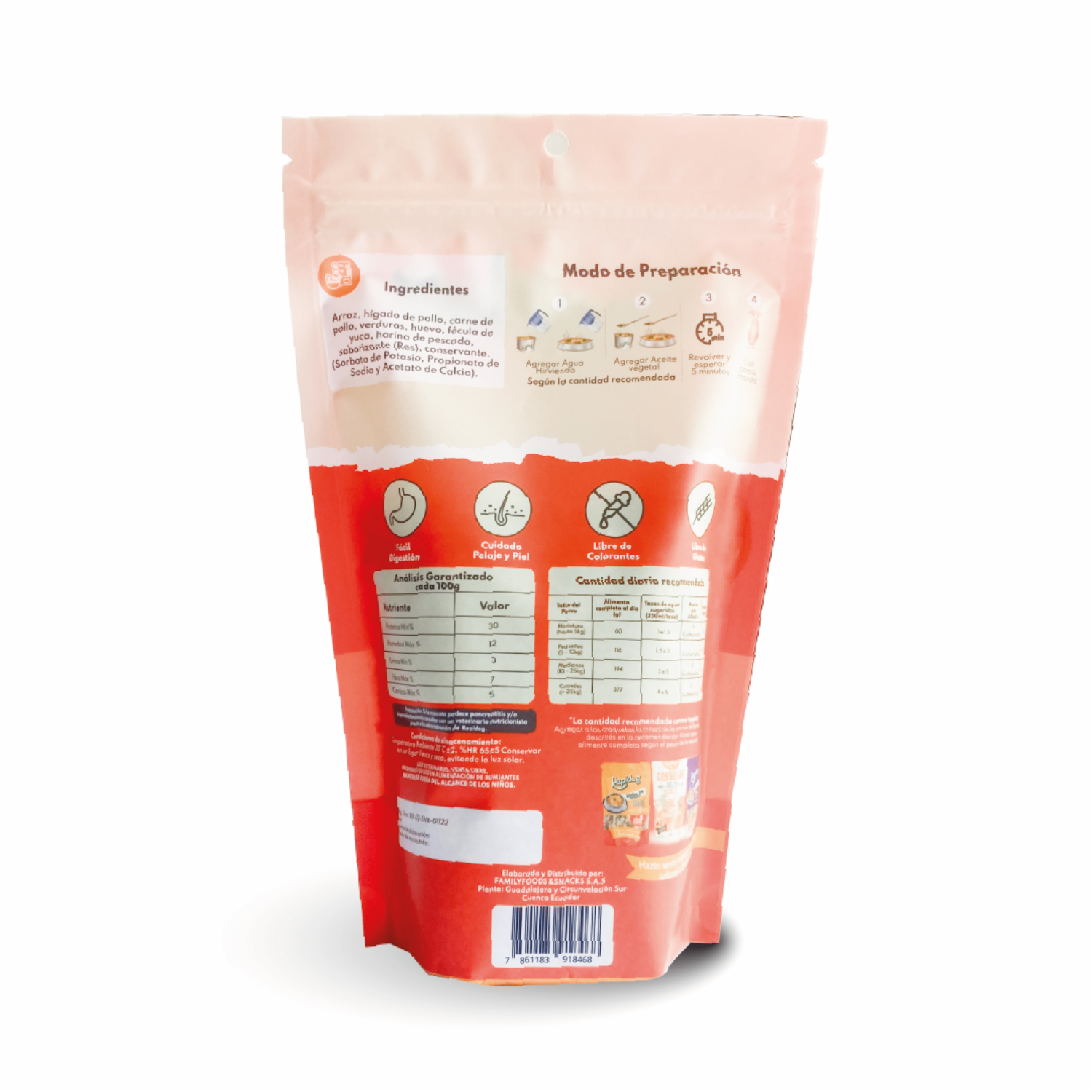 Sopa Para Perro Caldo De Cordero RAPIDOG 200 g