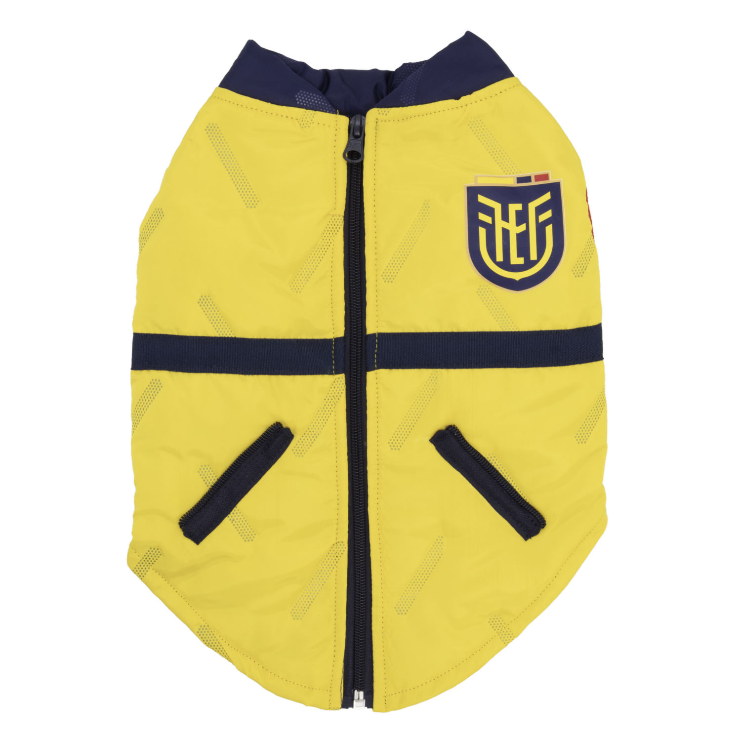 Chaleco Para Perro Hincha Ecuador Color Amarillo FEF