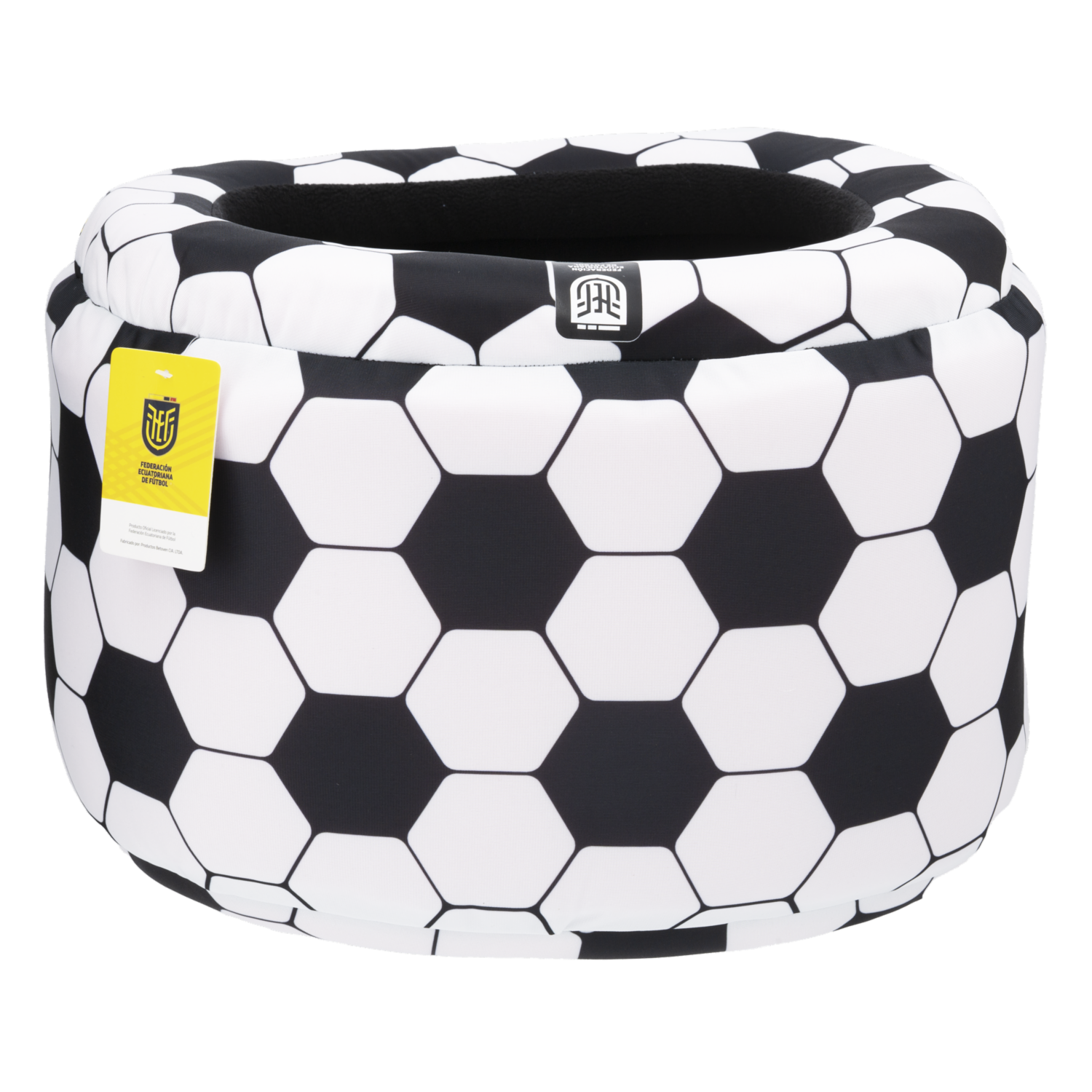 Cama Para Perro Hincha Ecuador Fútbolero Azul Redondo FEF