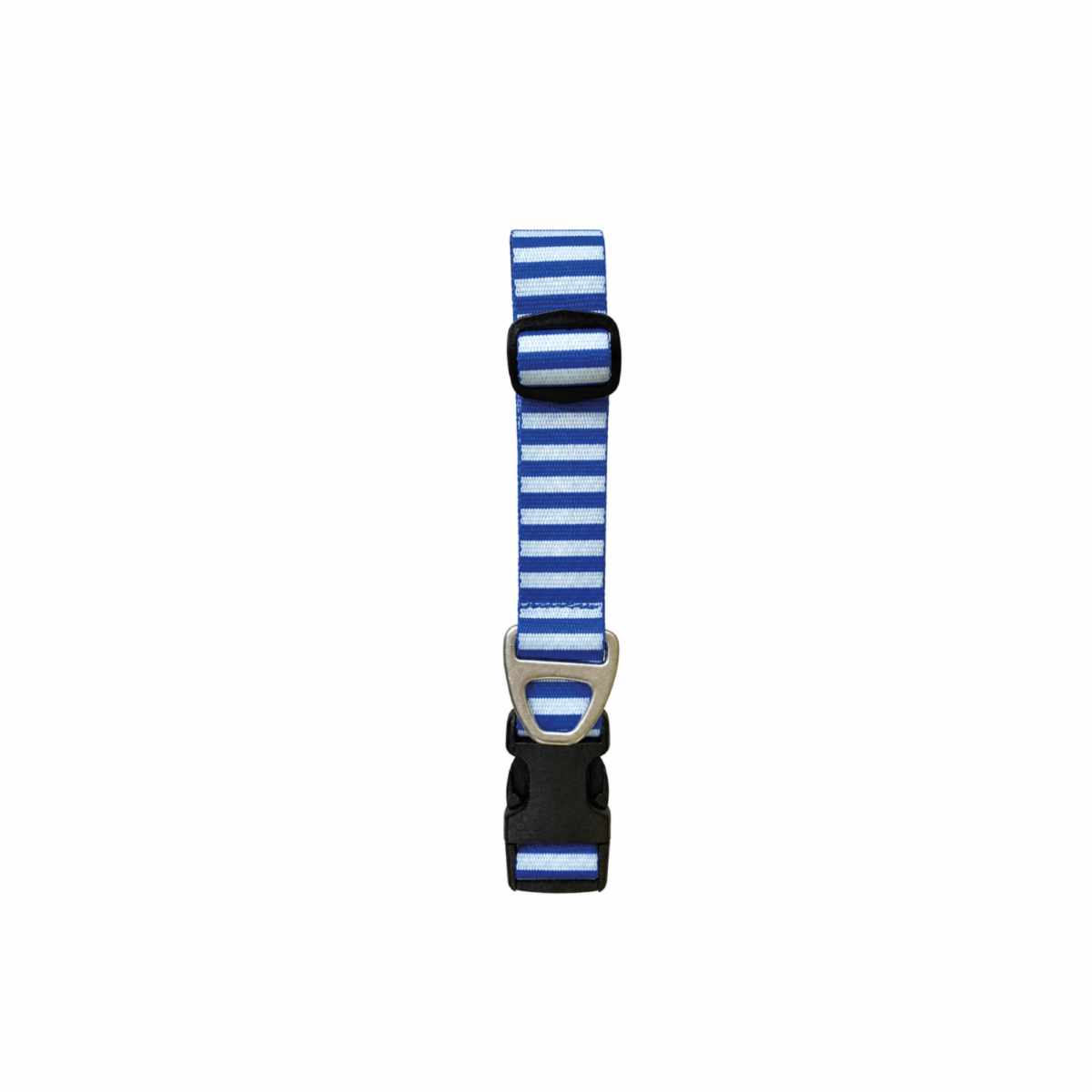 Collar Para Perro Diseño  Urbano Rayas Azul BETOVEN 2.5 Cm