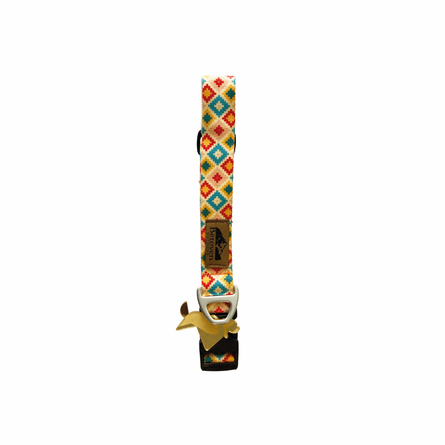 Collar Para Perro Diseño  Montana Amarillo Indie BETOVEN 2.5 Cm