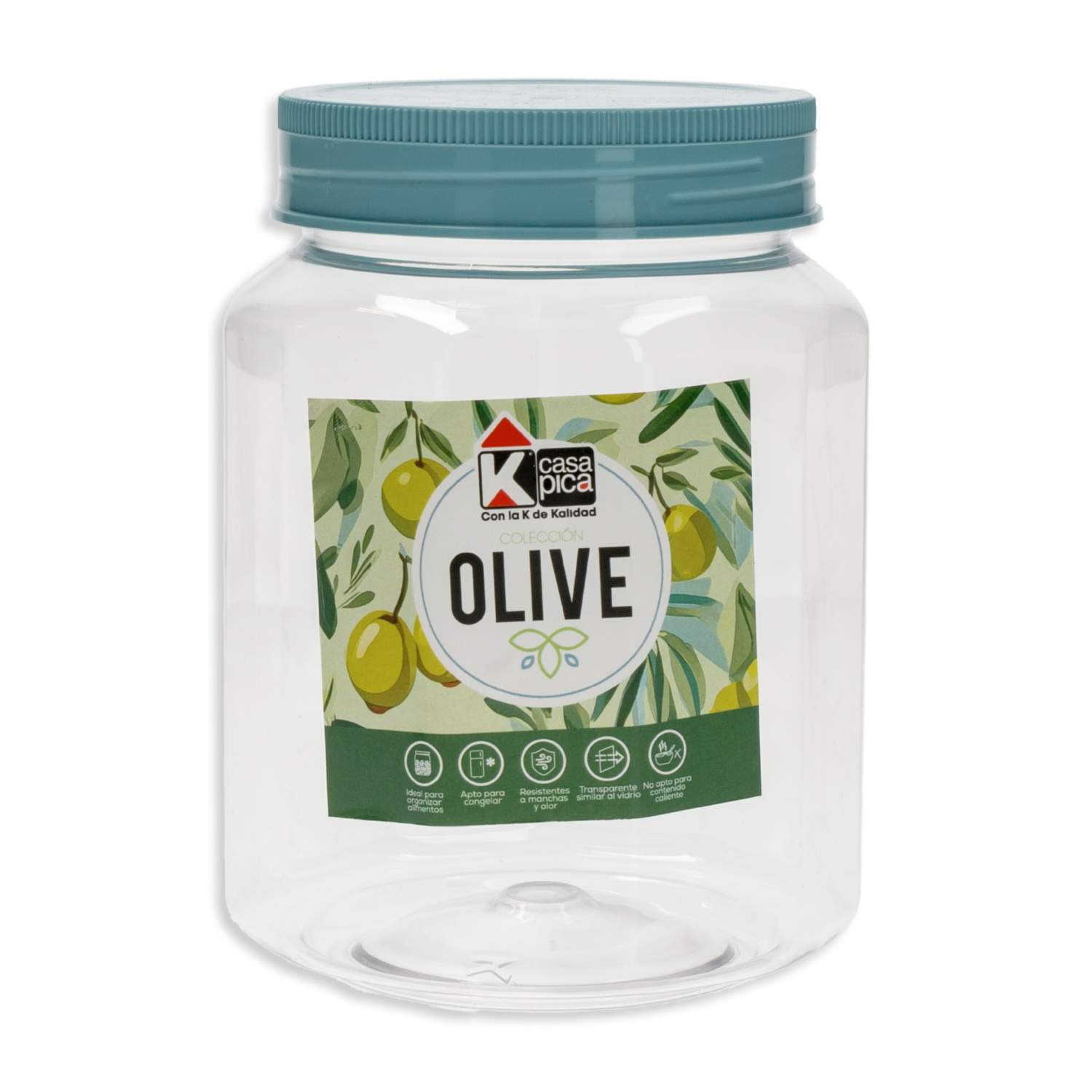 Frasco Pomo Hexagonal  Línea Olive Celeste CASA PICA Unidad