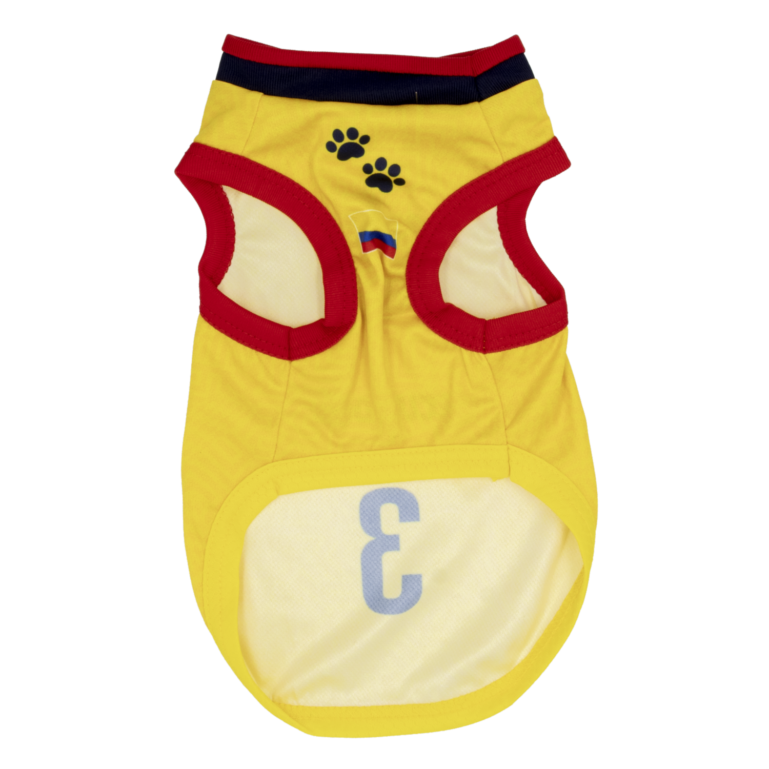 Camiseta Para Gato Tank Hincha Ecuador 2026 Color Amarillo FEF