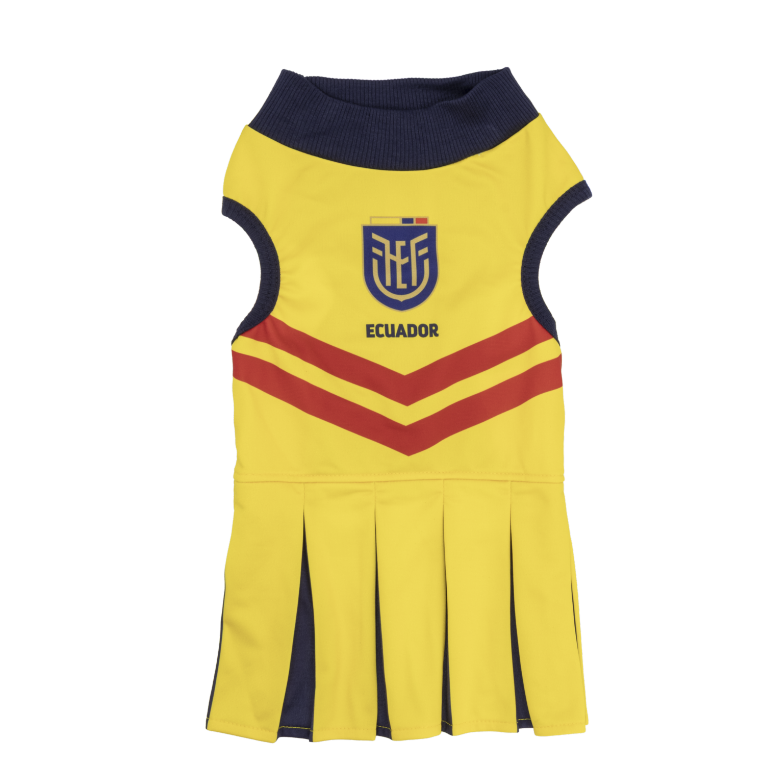Vestido Para Perro Hincha Ecuador Color Amarillo 2026 FEF
