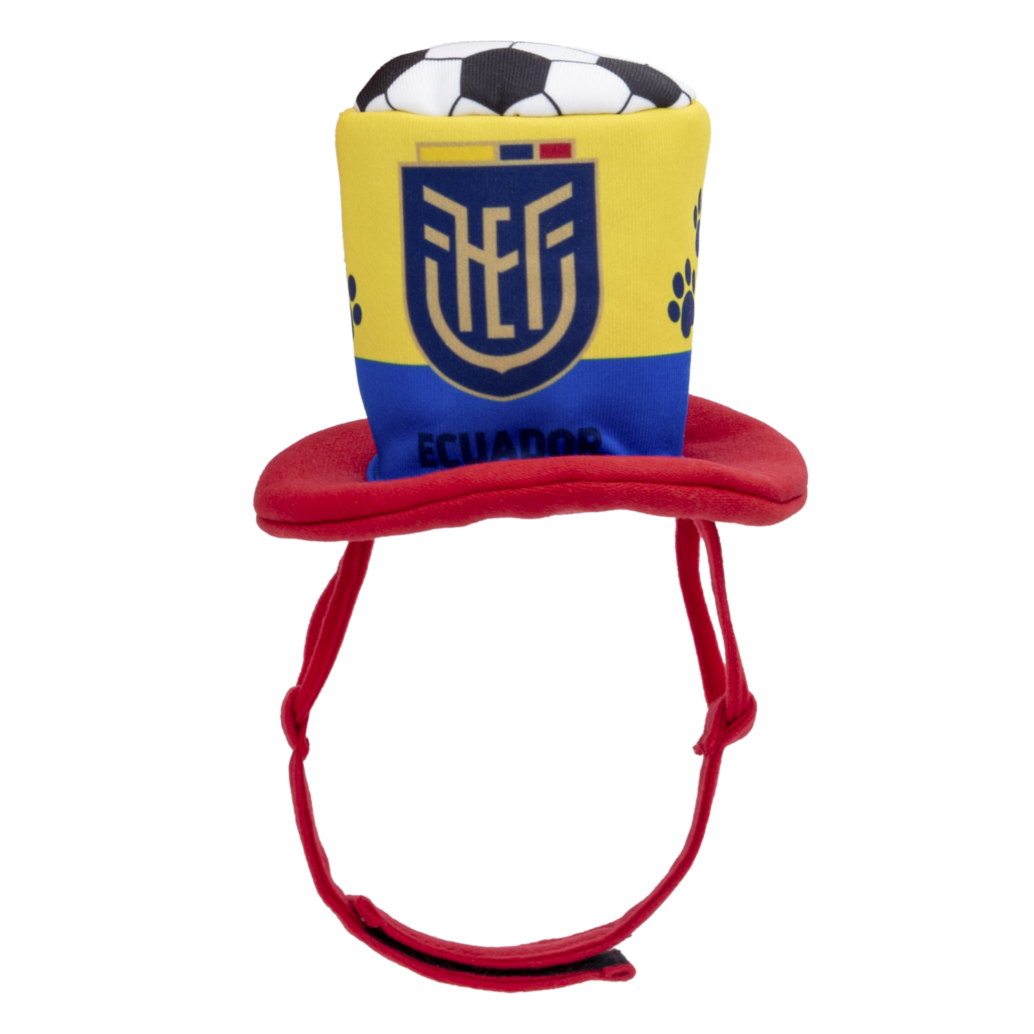 Gorro Para Perro Hincha Ecuador Fútbolero 2026 FEF