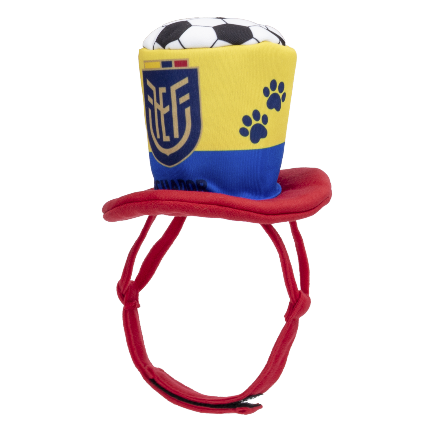 Gorro Para Perro Hincha Ecuador Fútbolero 2026 FEF
