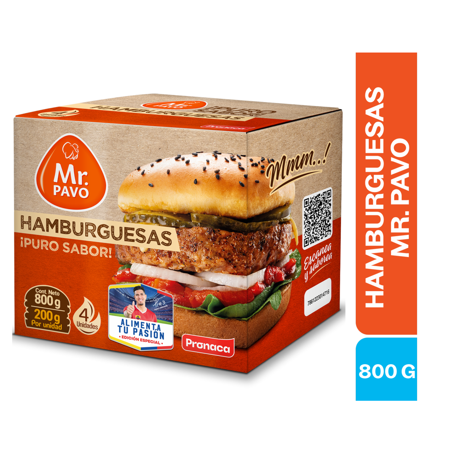Hamburguesa De Pavo MR. PAVO 4X200 G