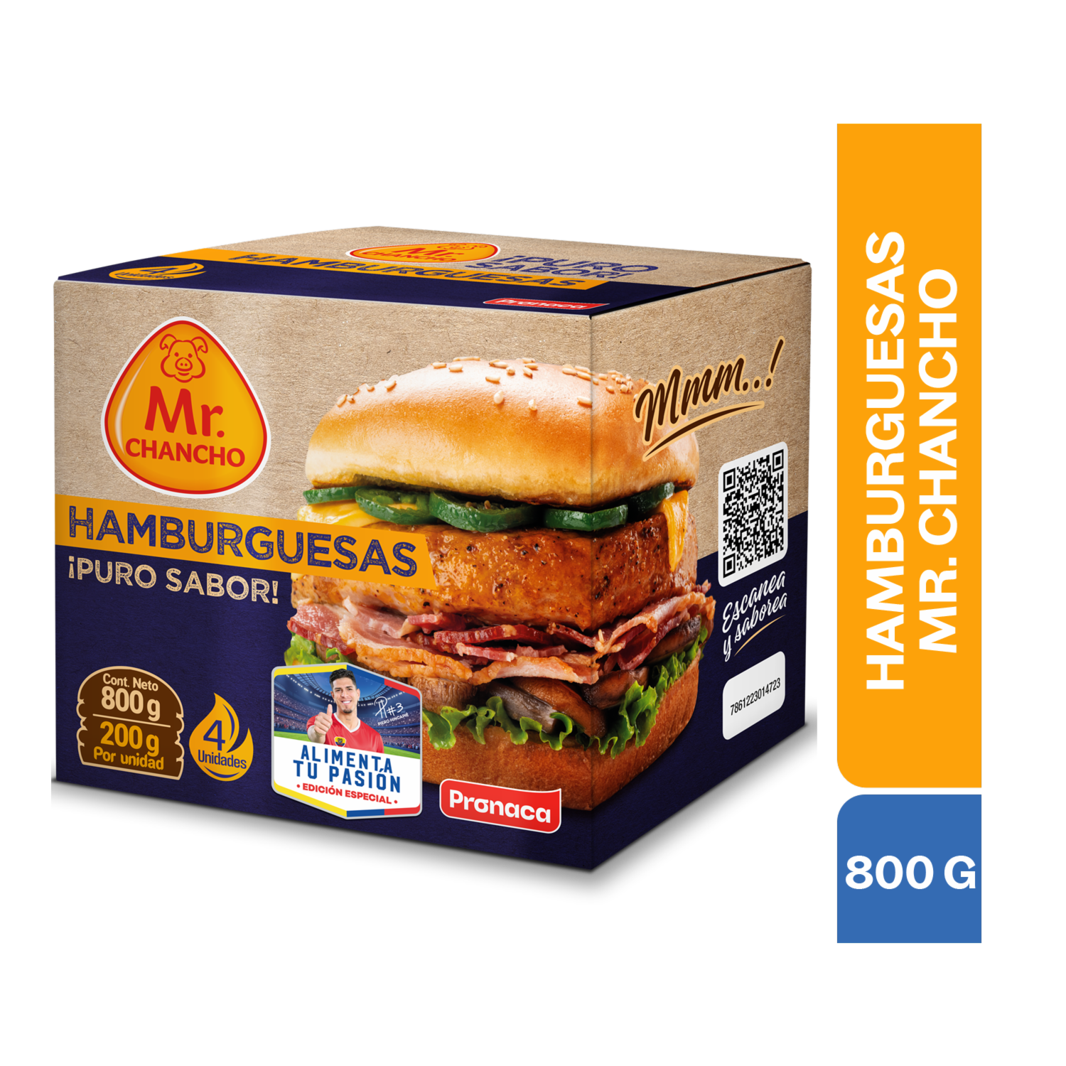 Hamburguesa De Cerdo MR. CHANCHO 4X200 G