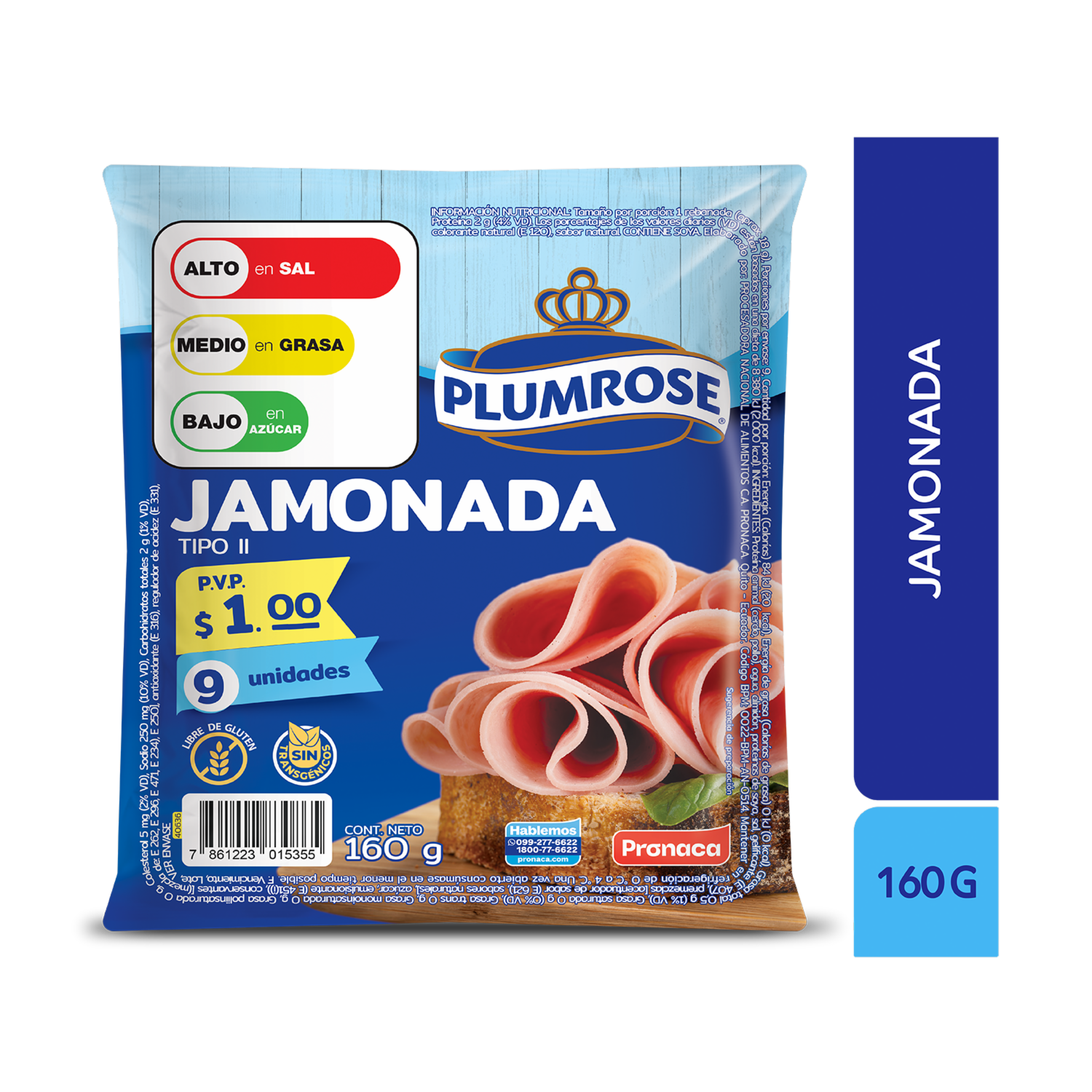 Jamonada Tipo II PLUMROSE 160 G