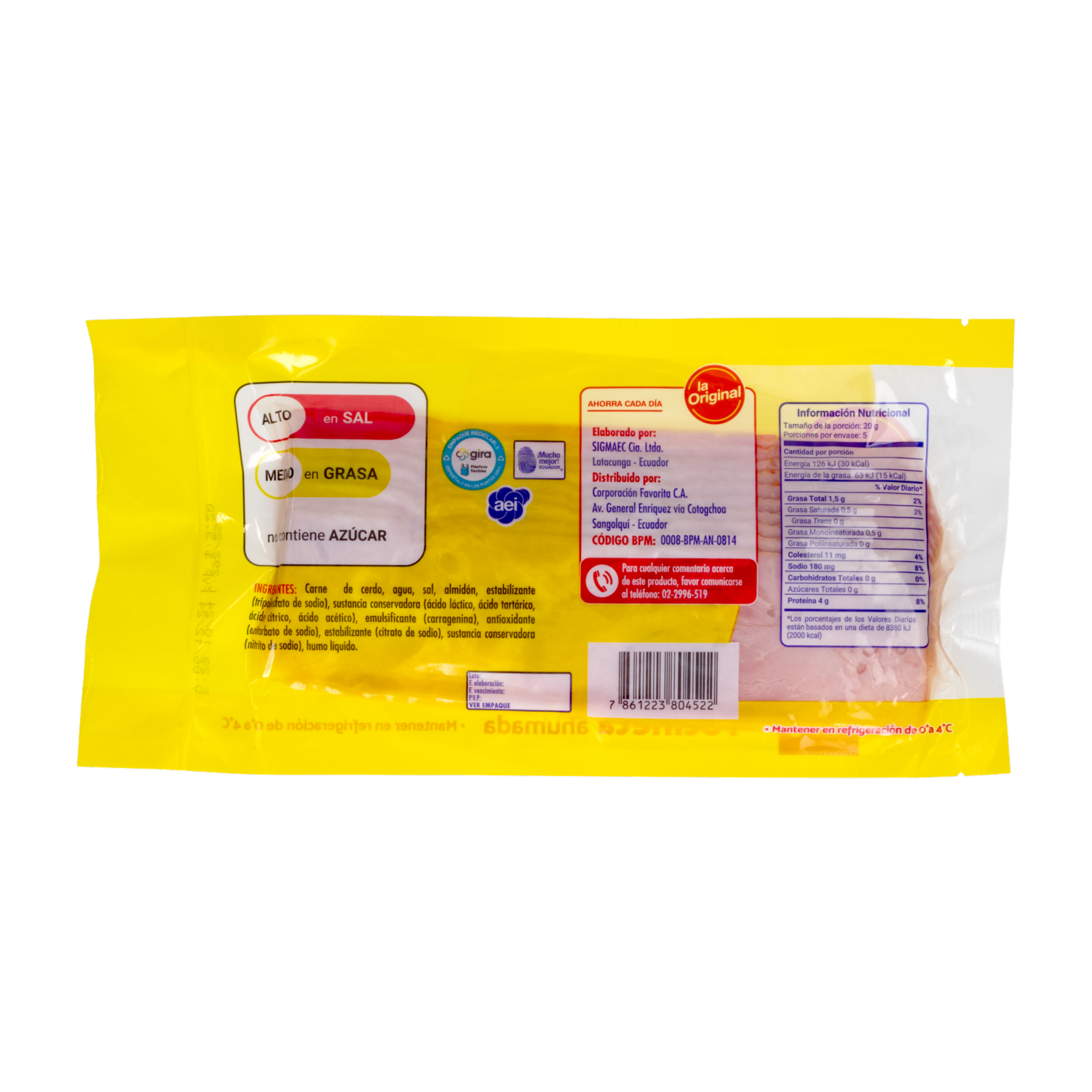 Tocineta Ahumada LA ORIGINAL 200 G