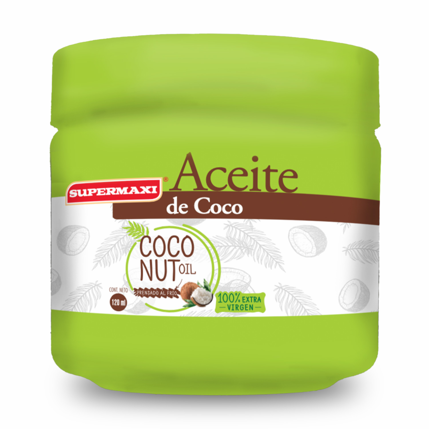 Aceite De Coco Extra Virgen SUPERMAXI 120 Ml