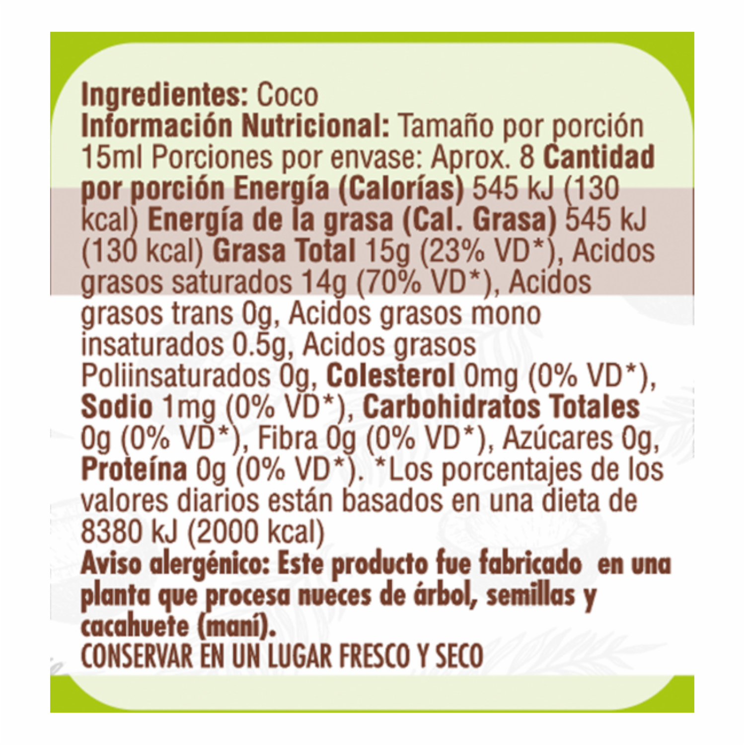 Aceite De Coco Extra Virgen SUPERMAXI 120 Ml