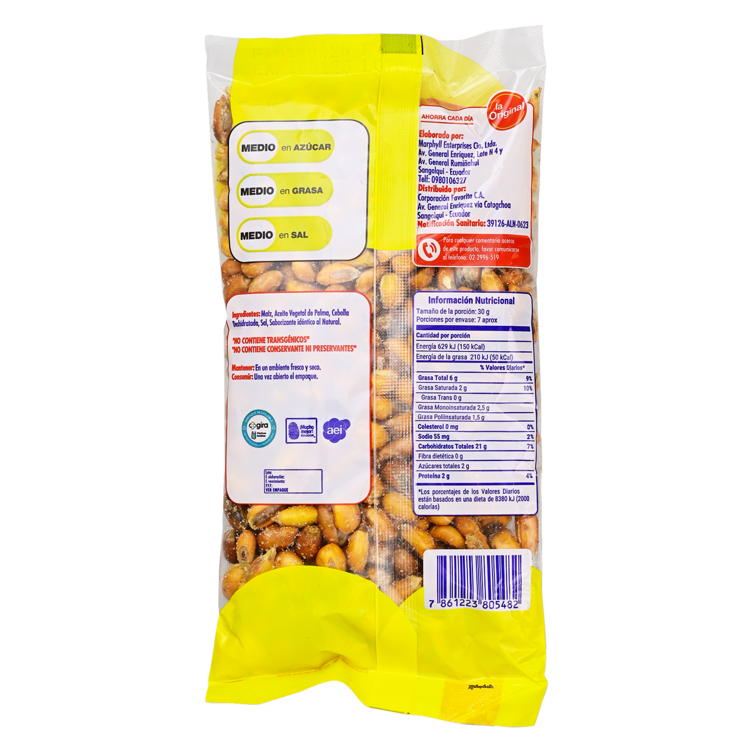 Maíz Tostado Con Cebolla LA ORIGINAL 200 G