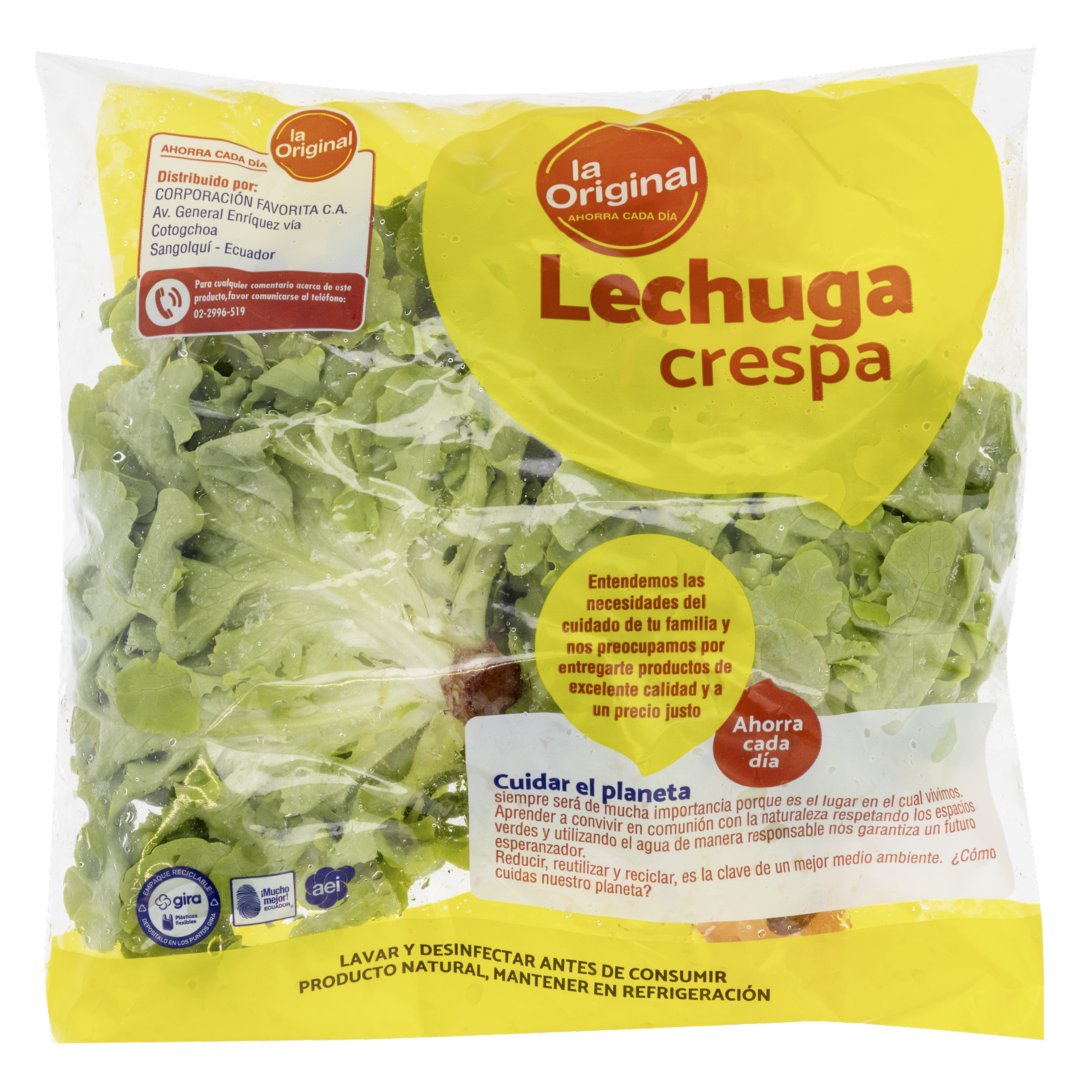 Lechuga Crespa LA ORIGINAL 180-220 G