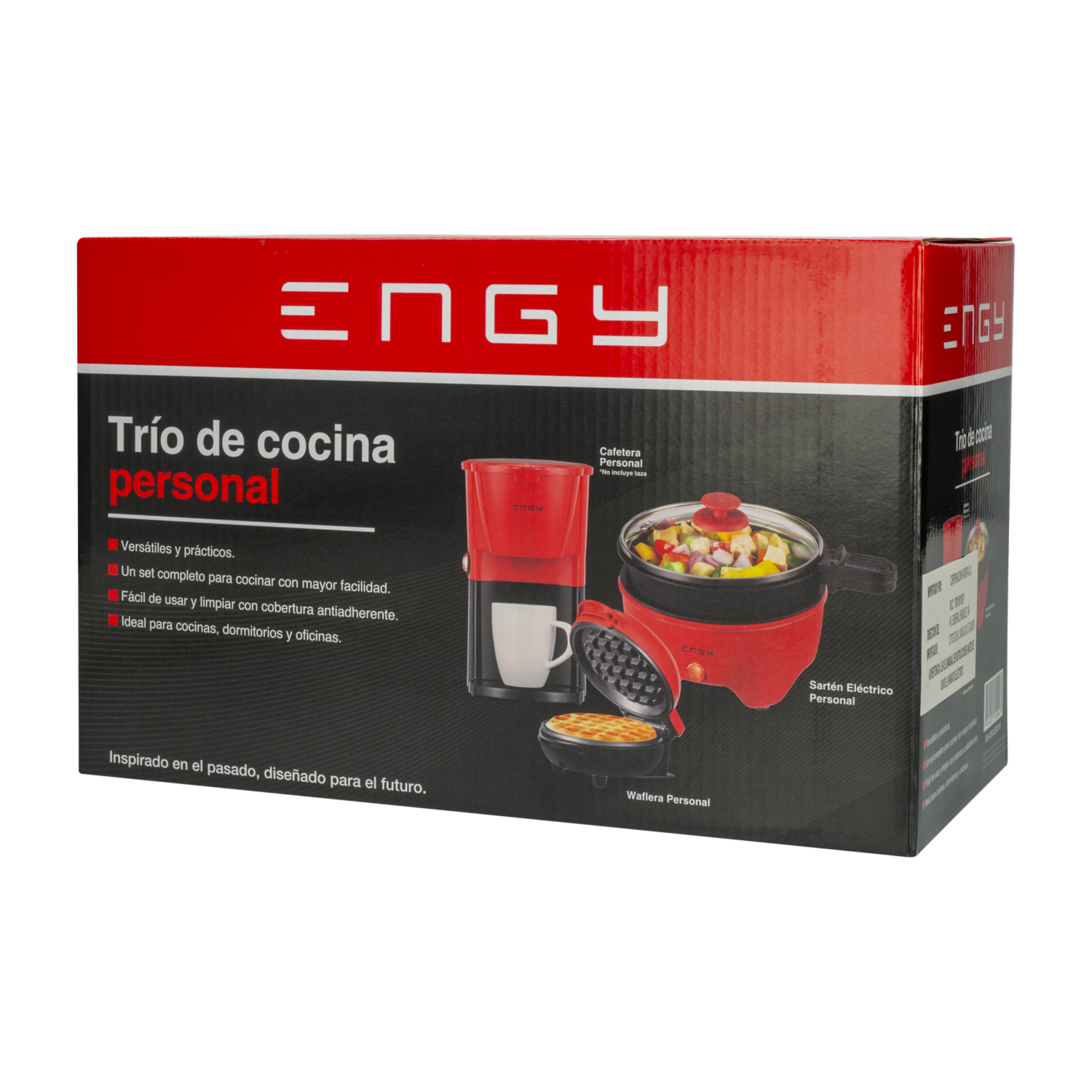 Pack Electrodomésticos Sartén Waflera Cafetera ENGY DIS-09125001R