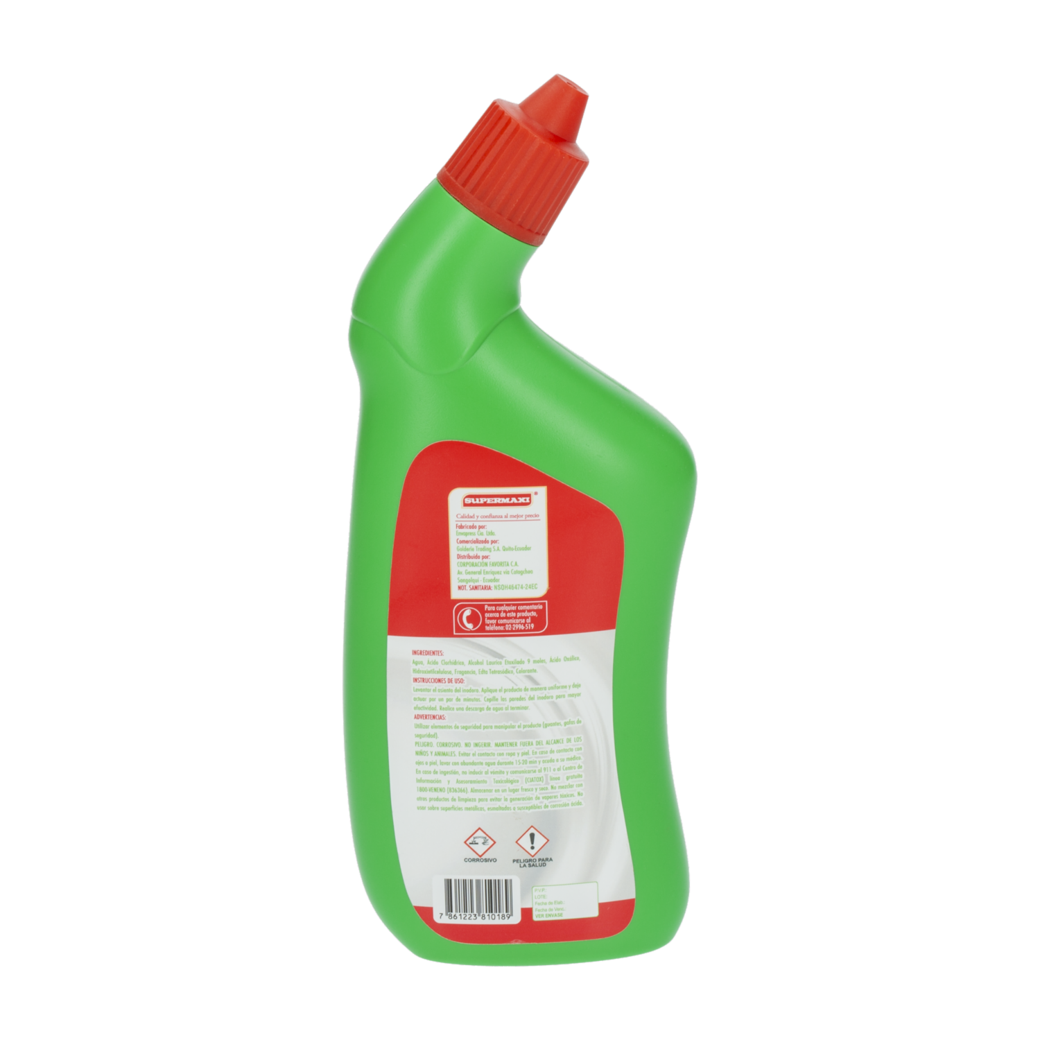 Gel Limpiador De Sarro Limón SUPERMAXI 500 Ml