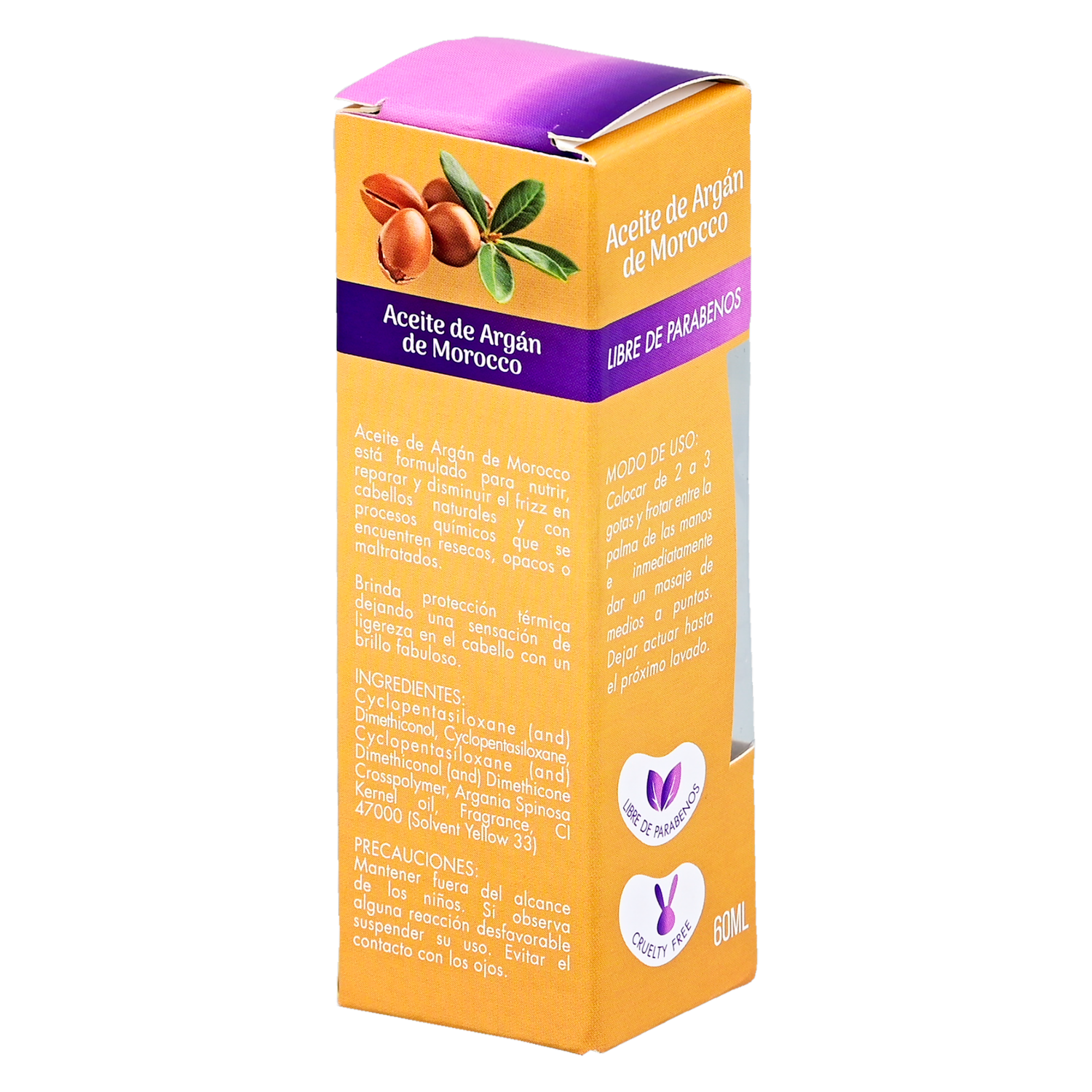 Óleo Capilar Aceite De Argán De Morocco GAMA 60 Ml