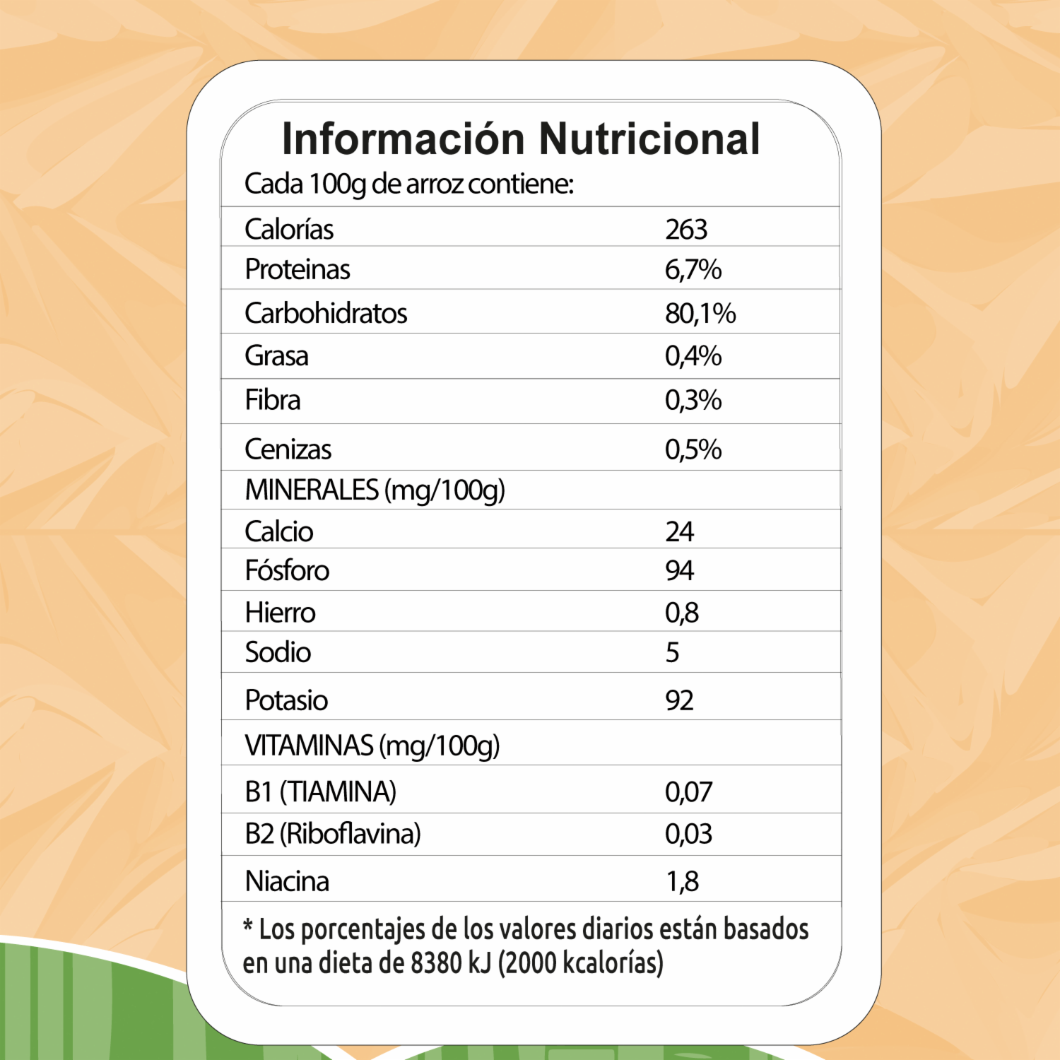 Arroz Blanco Natural EL ARTESANAL 1 Kg