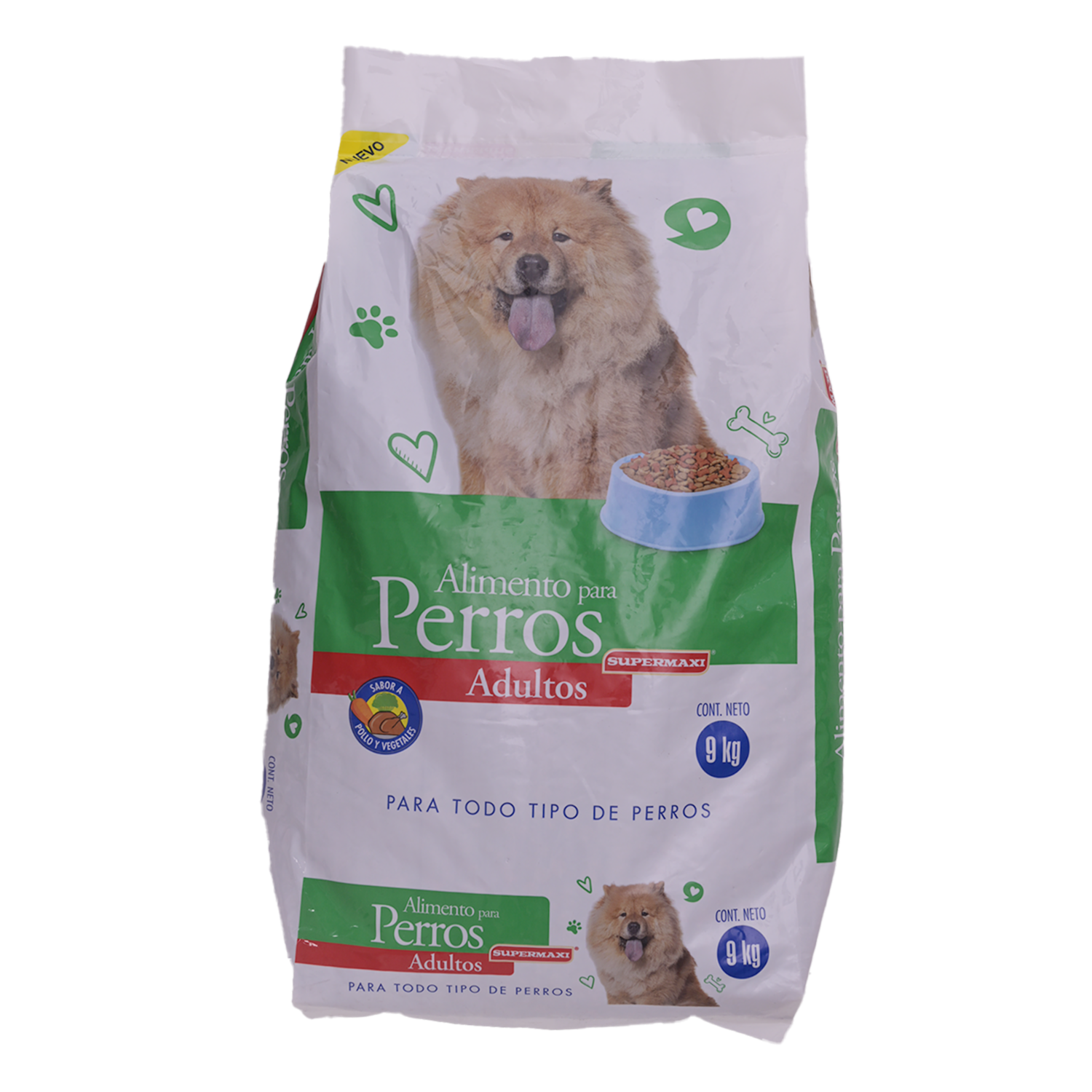 Alimento Para Perros Adulto Sabor A Pollo SUPERMAXI 9 Kg