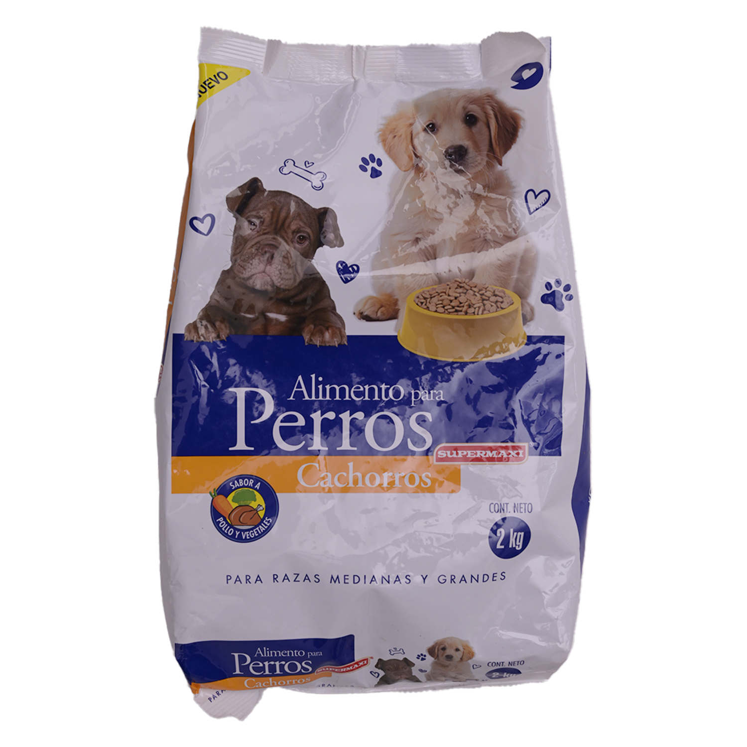 Alimento Para Perros Adulto Sabor A Pollo SUPERMAXI 2 Kg