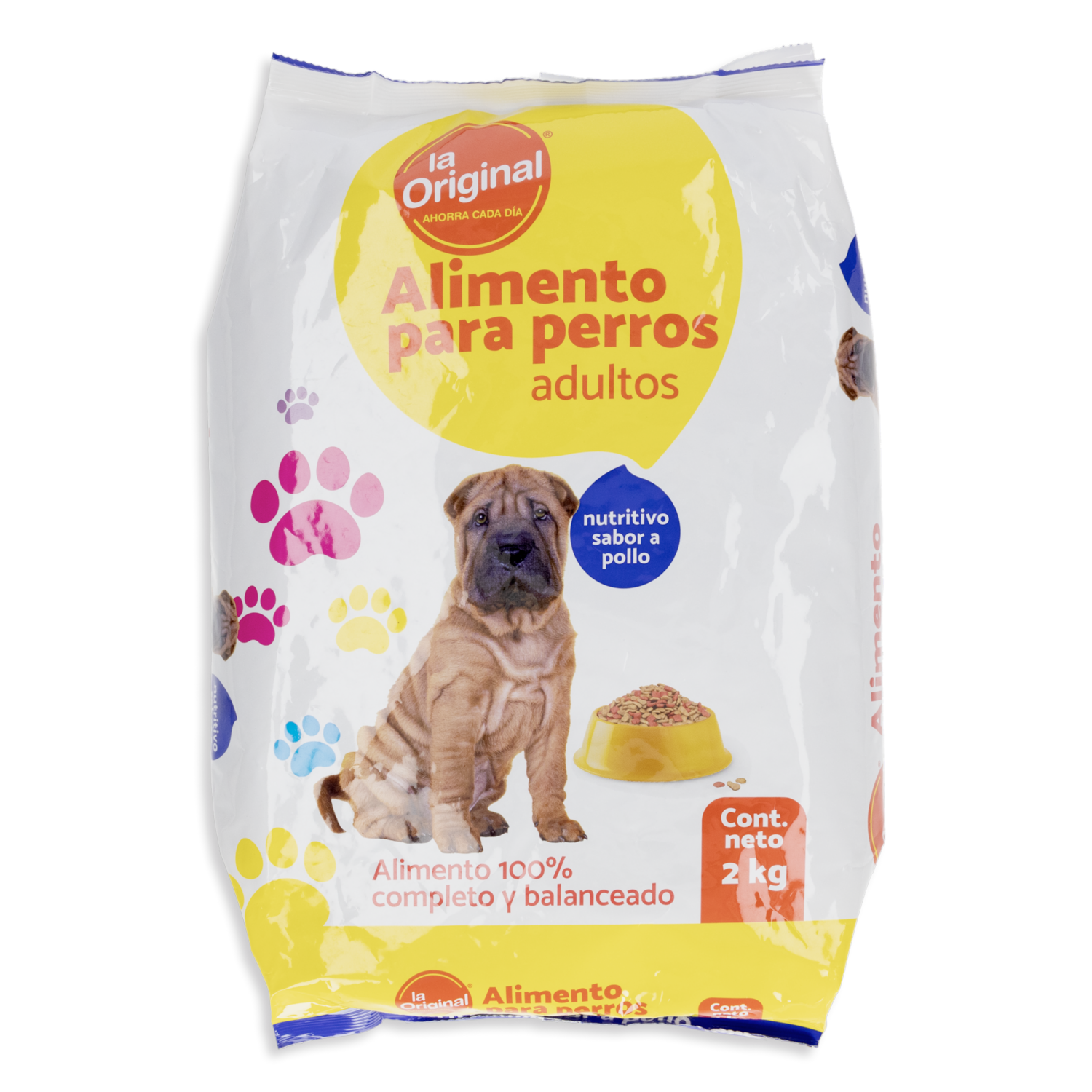 Alimento Para Perros Cachorros Y Adultos Todas Las Razas Sabor A Pollo LA ORIGINAL 2 Kg