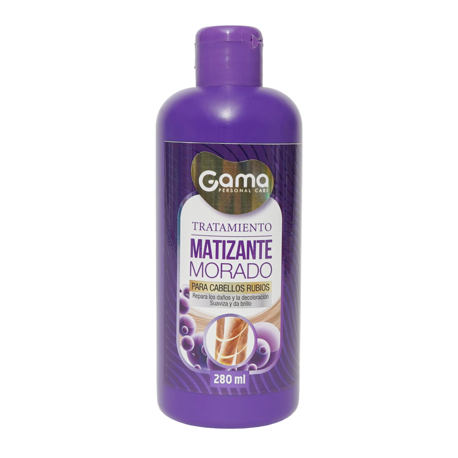 Tratamiento Capilar Matizante Para Rubios Morado GAMA 280 Ml