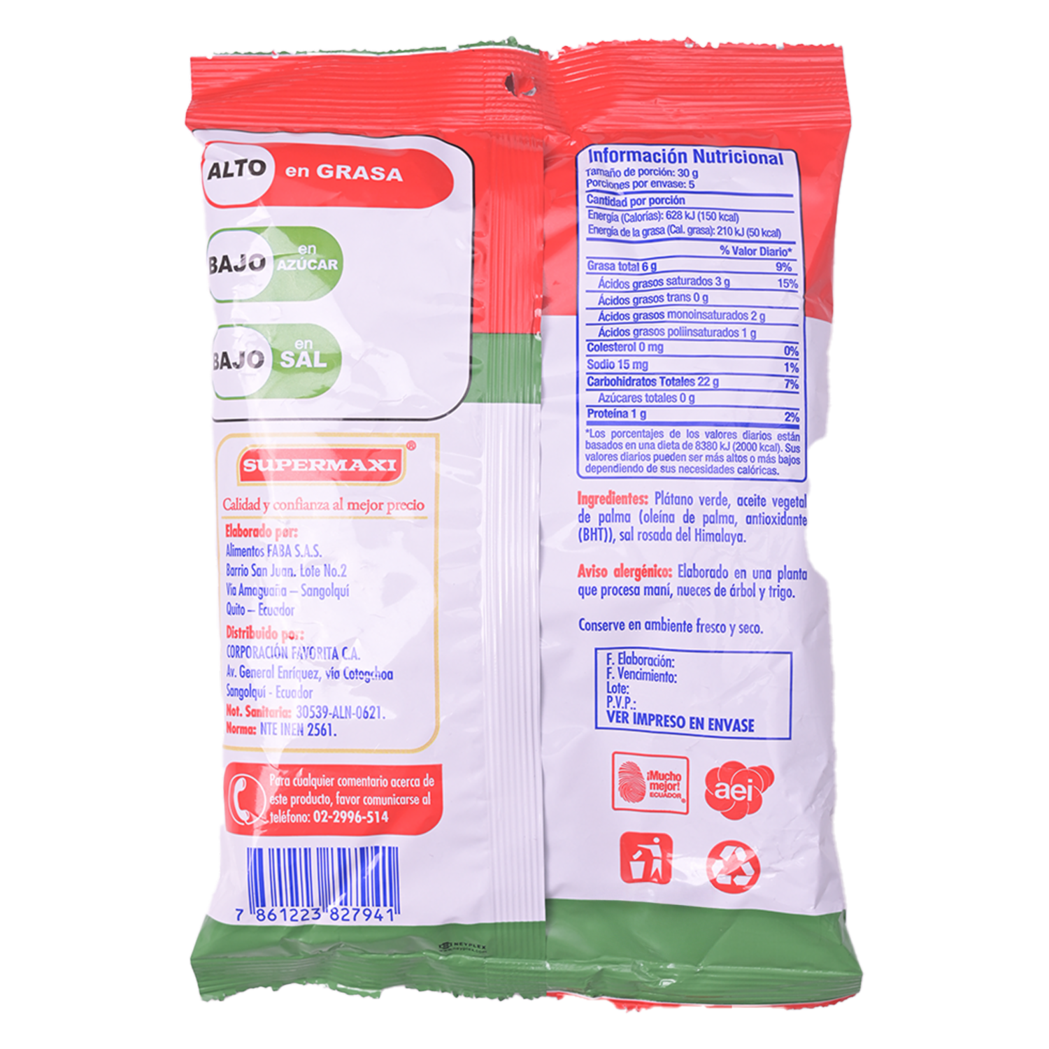 Chifles Redondo Con Sal SUPERMAXI 150 G
