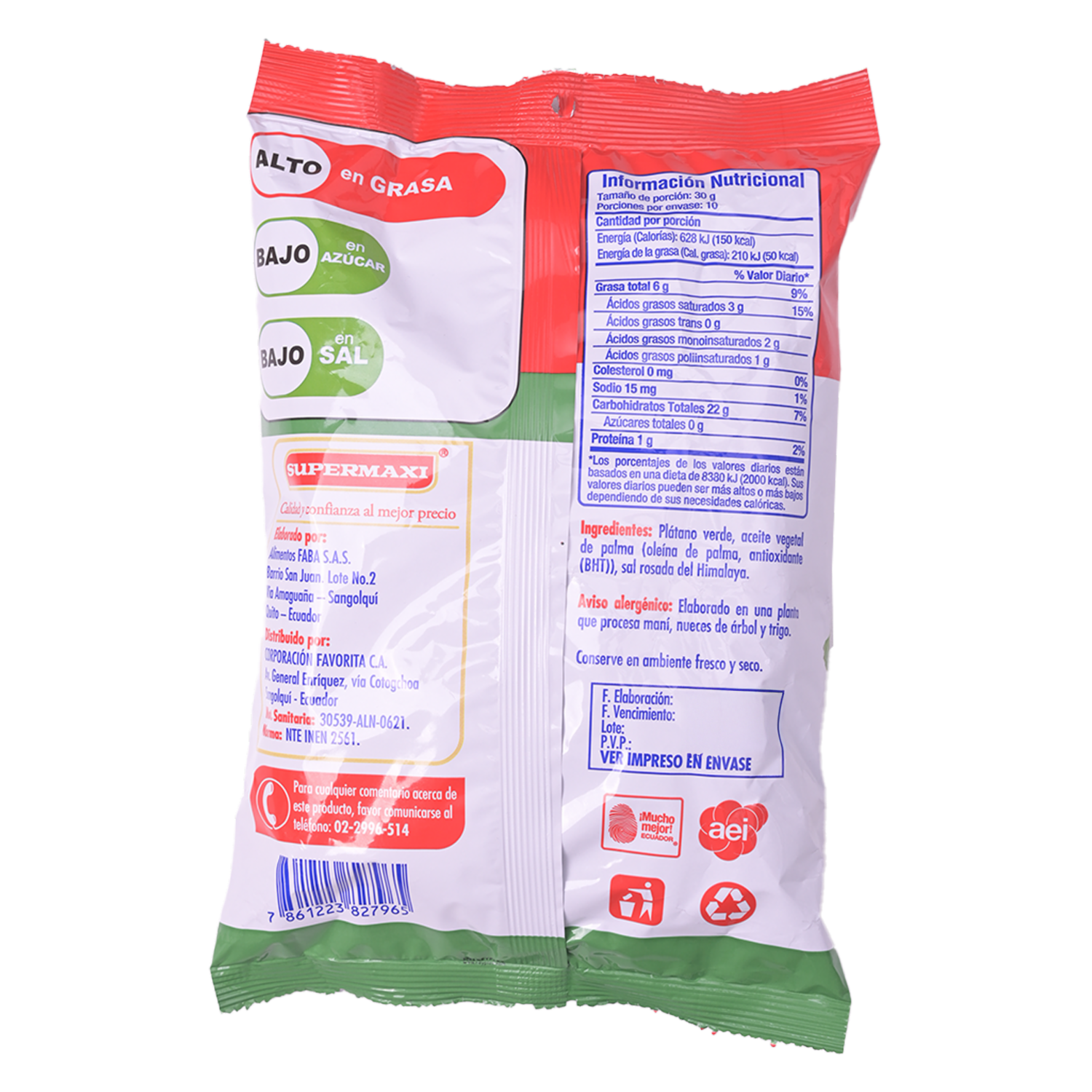 Chifles Redondo Con Sal SUPERMAXI 300 G