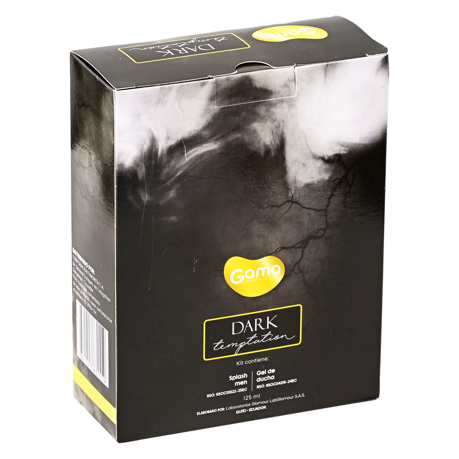 Set Para Caballero Body Splash + Gel De Ducha Caballero Dark Temptation GAMA 2 X 125 Ml