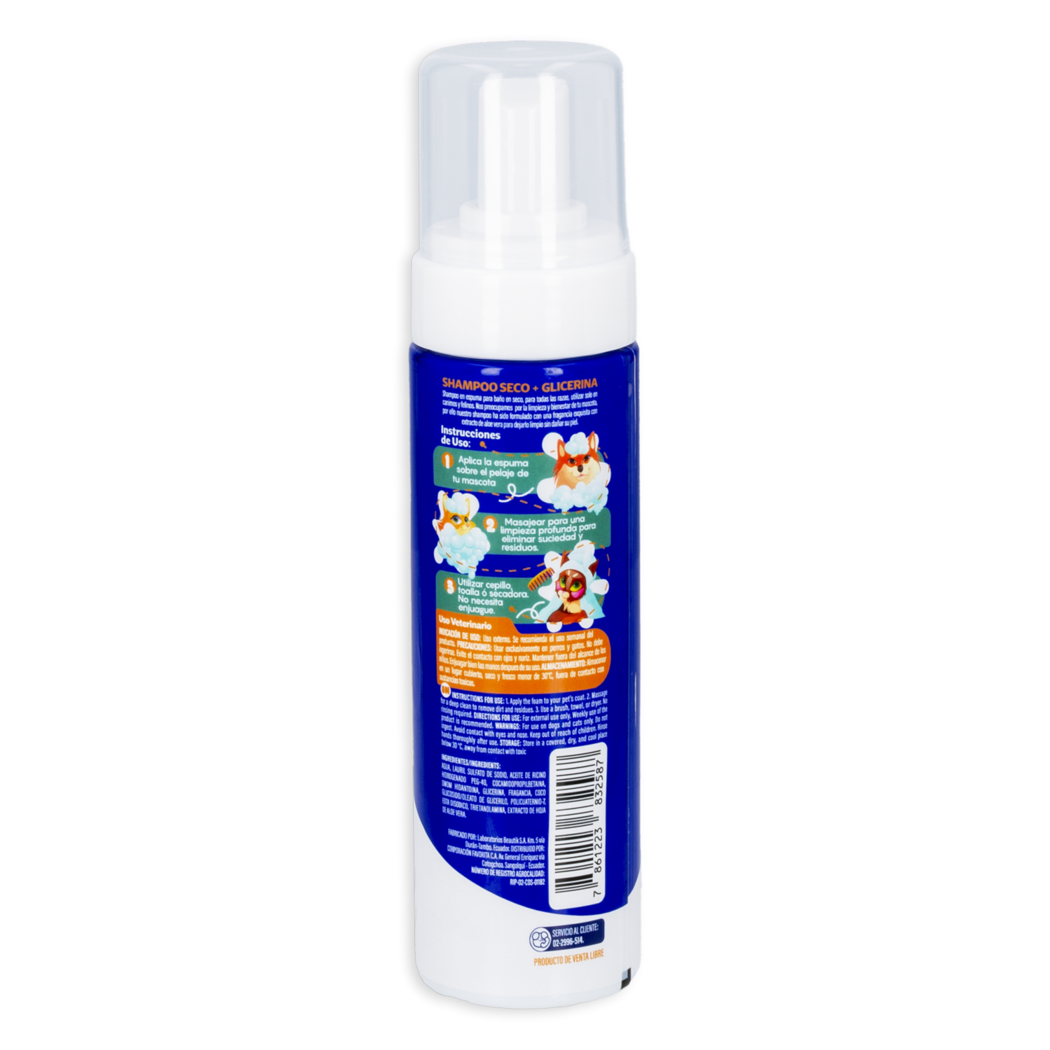 Baño Seco Para Perros PETS LIFE 200 Ml