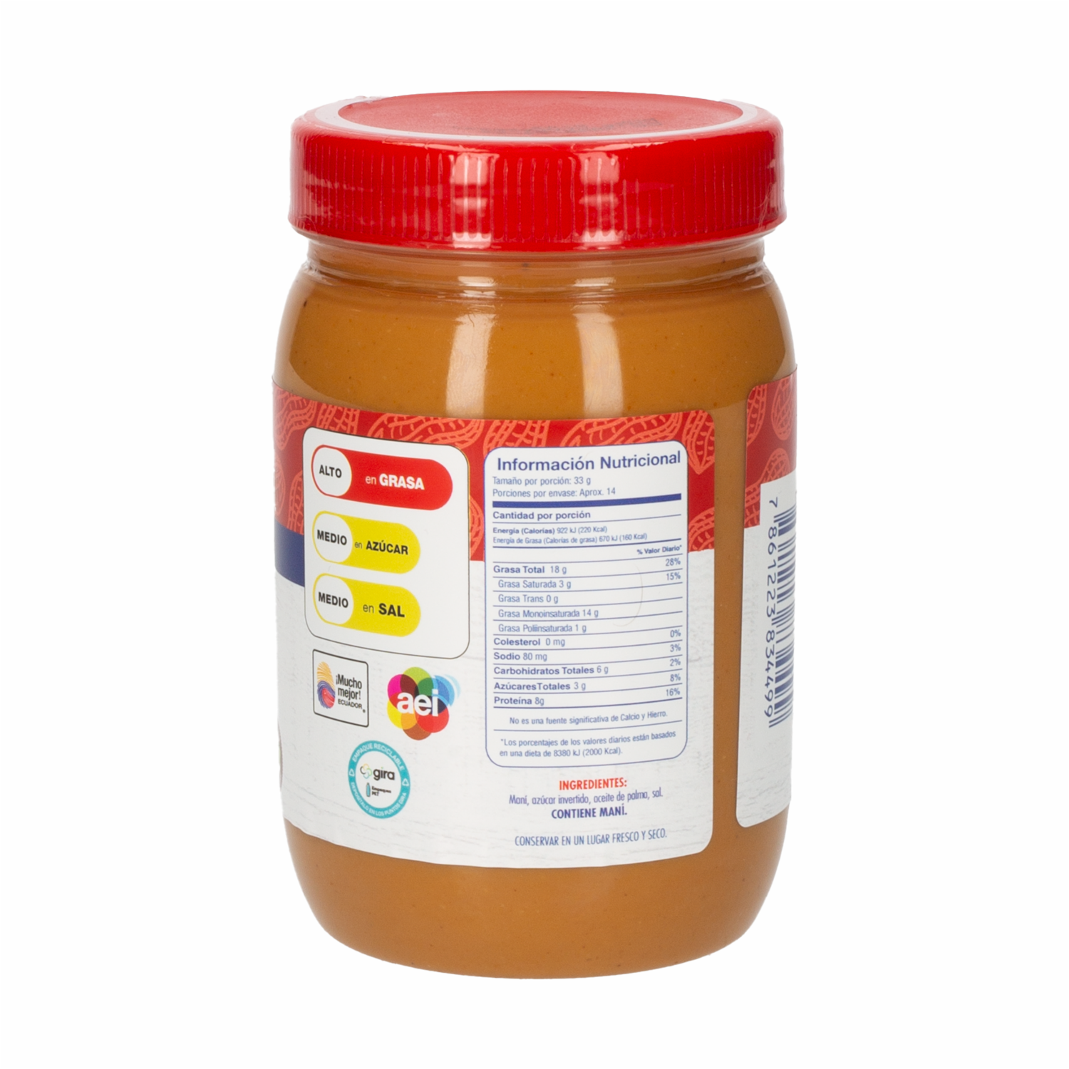 Mantequilla De Maní Cremosa SUPERMAXI 475 G