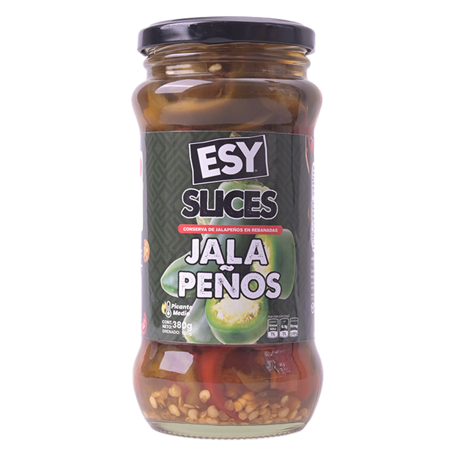 Jalapeños Encurtido Picante Medio ESY 380 G