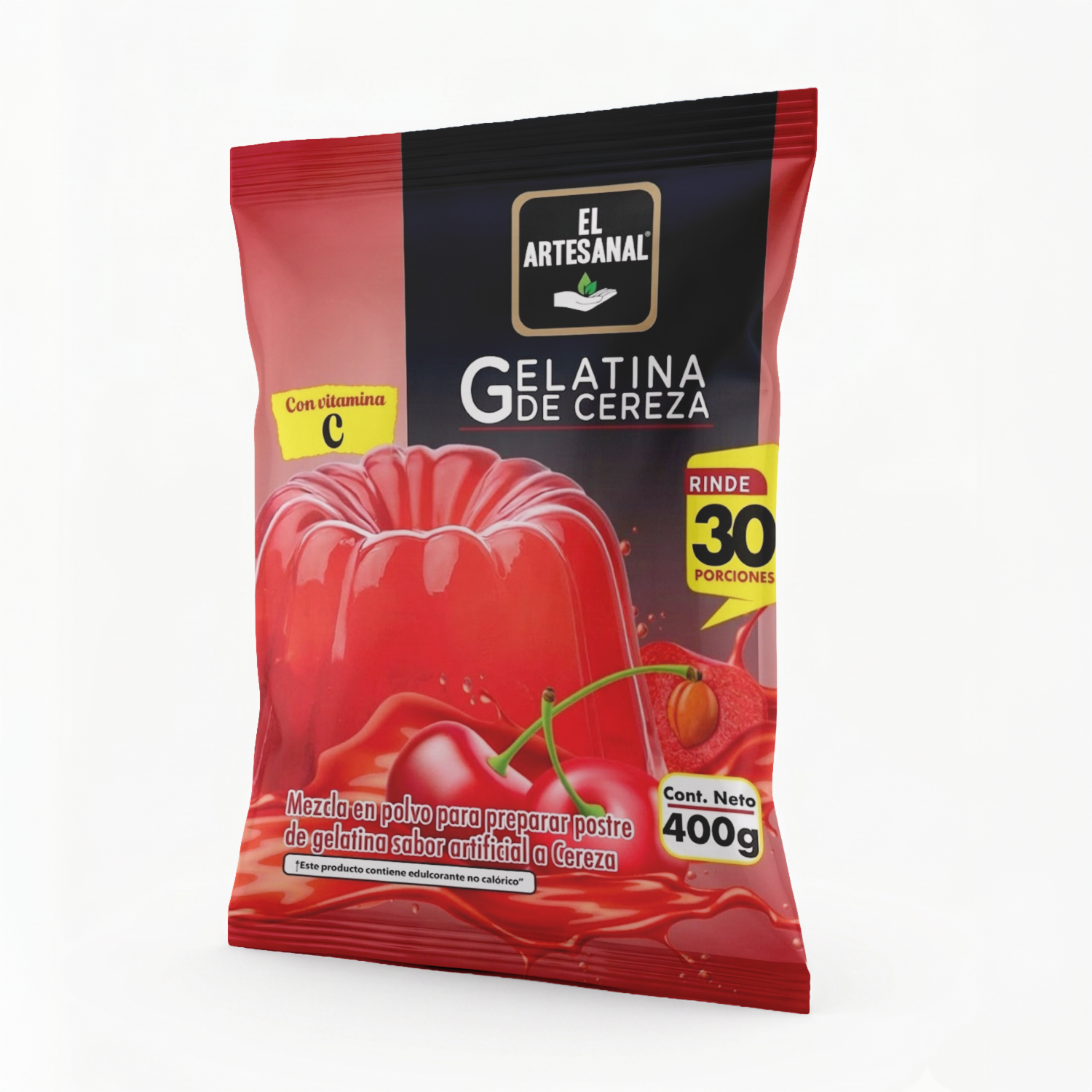 Gelatina En Polvo Sabor Cereza EL ARTESANAL 400 G