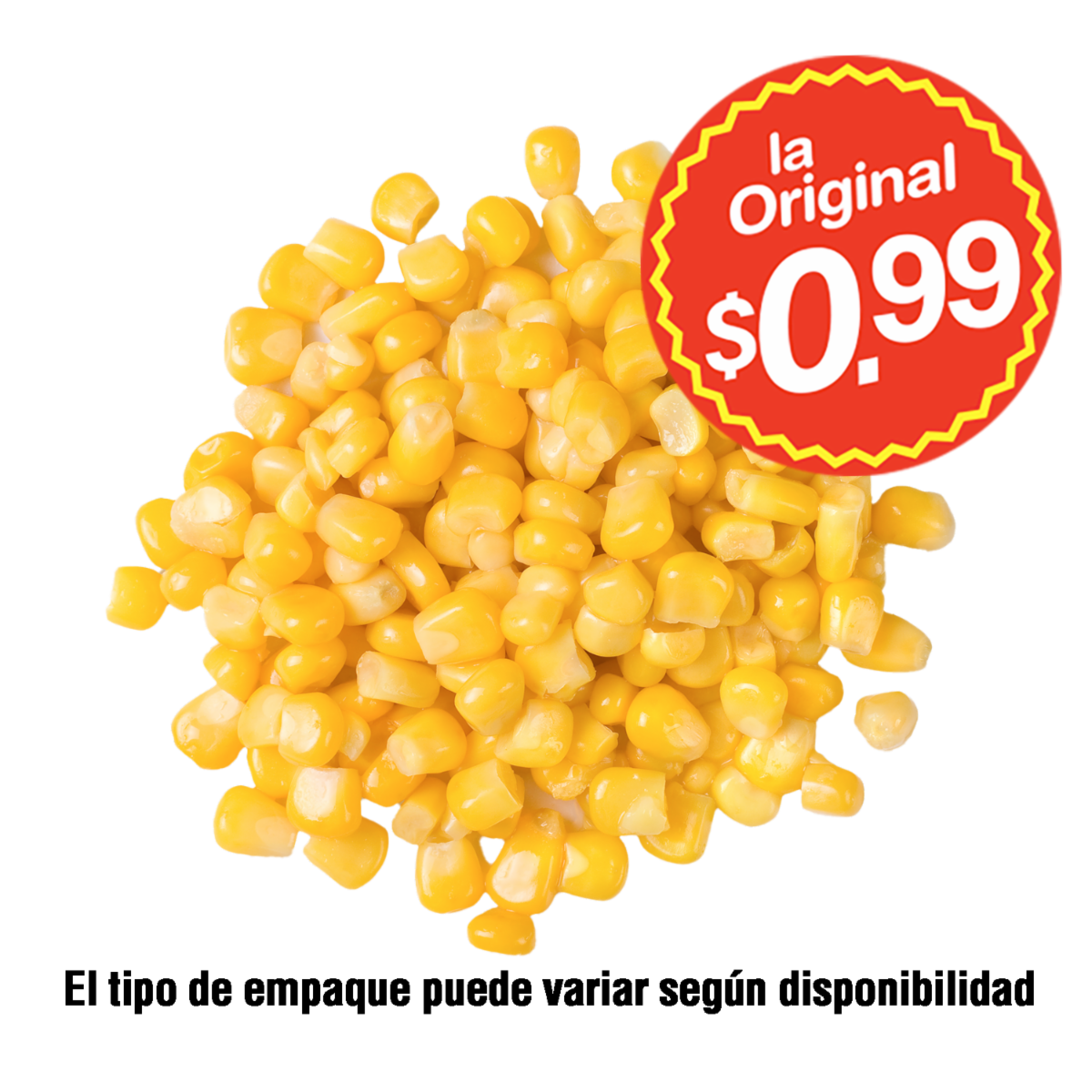 Choclo Dulce Amarillo LA ORIGINAL 600 G