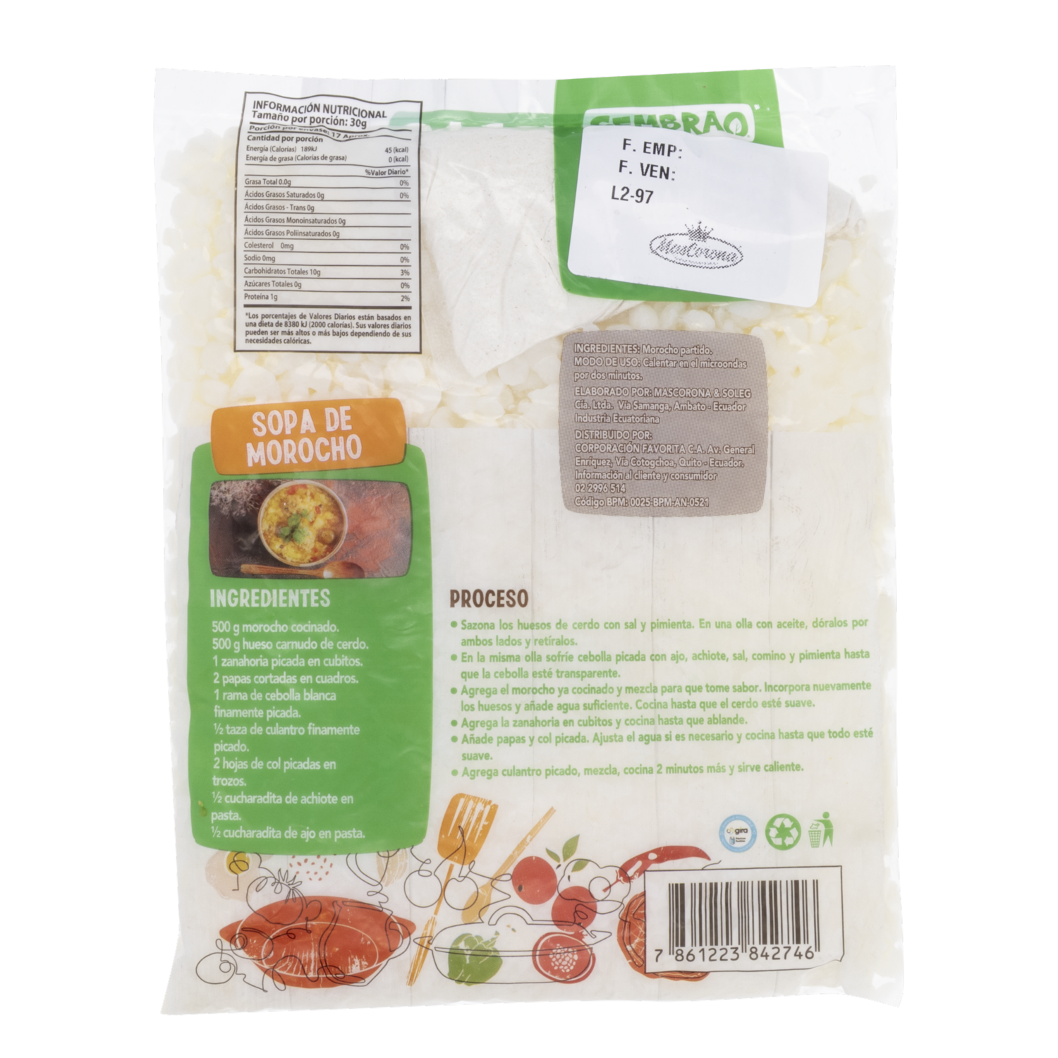 Morocho Cocinado SEMBRAO 500 G