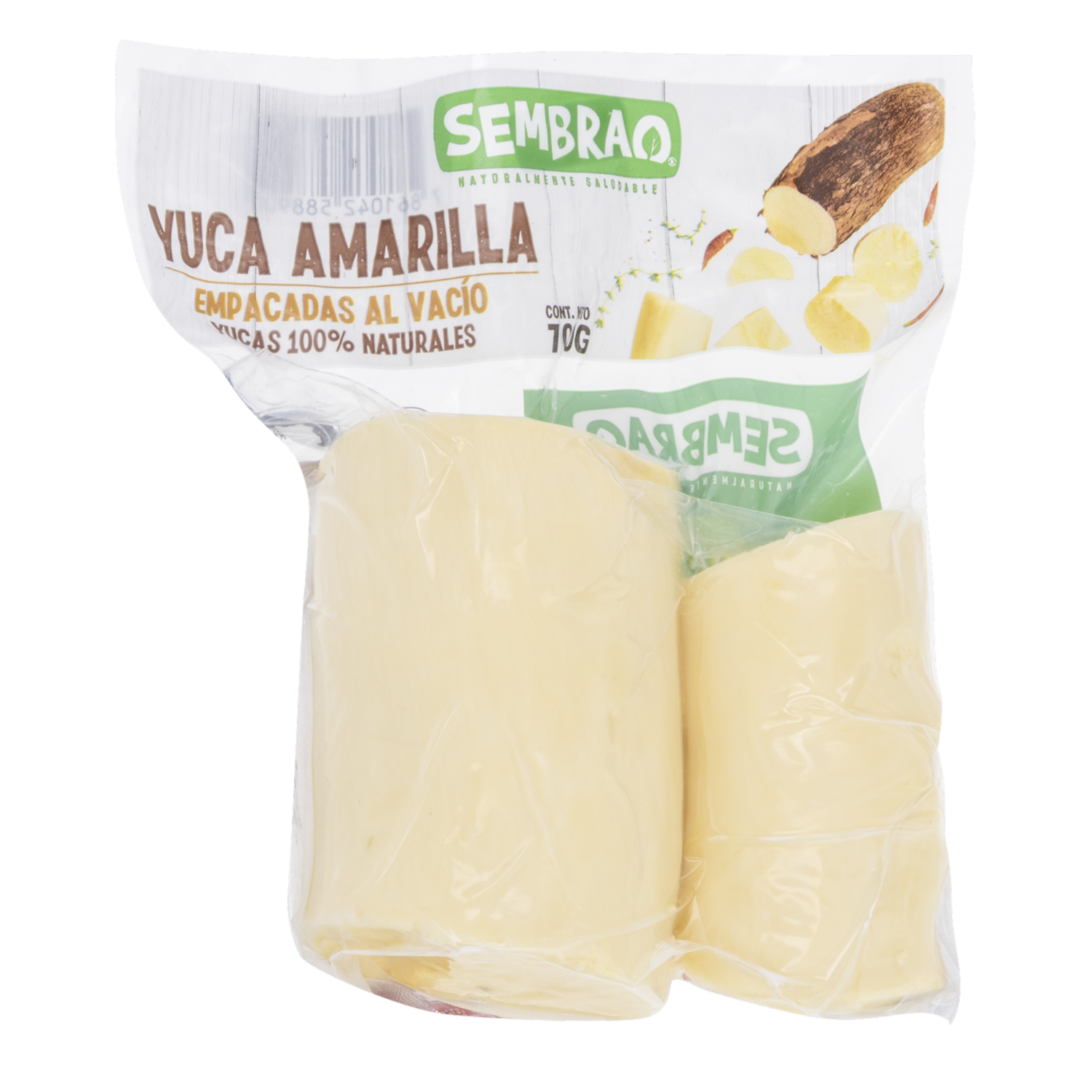 Yuca Amarilla Picada Empacada Al Vacío SEMBRAO 700 G