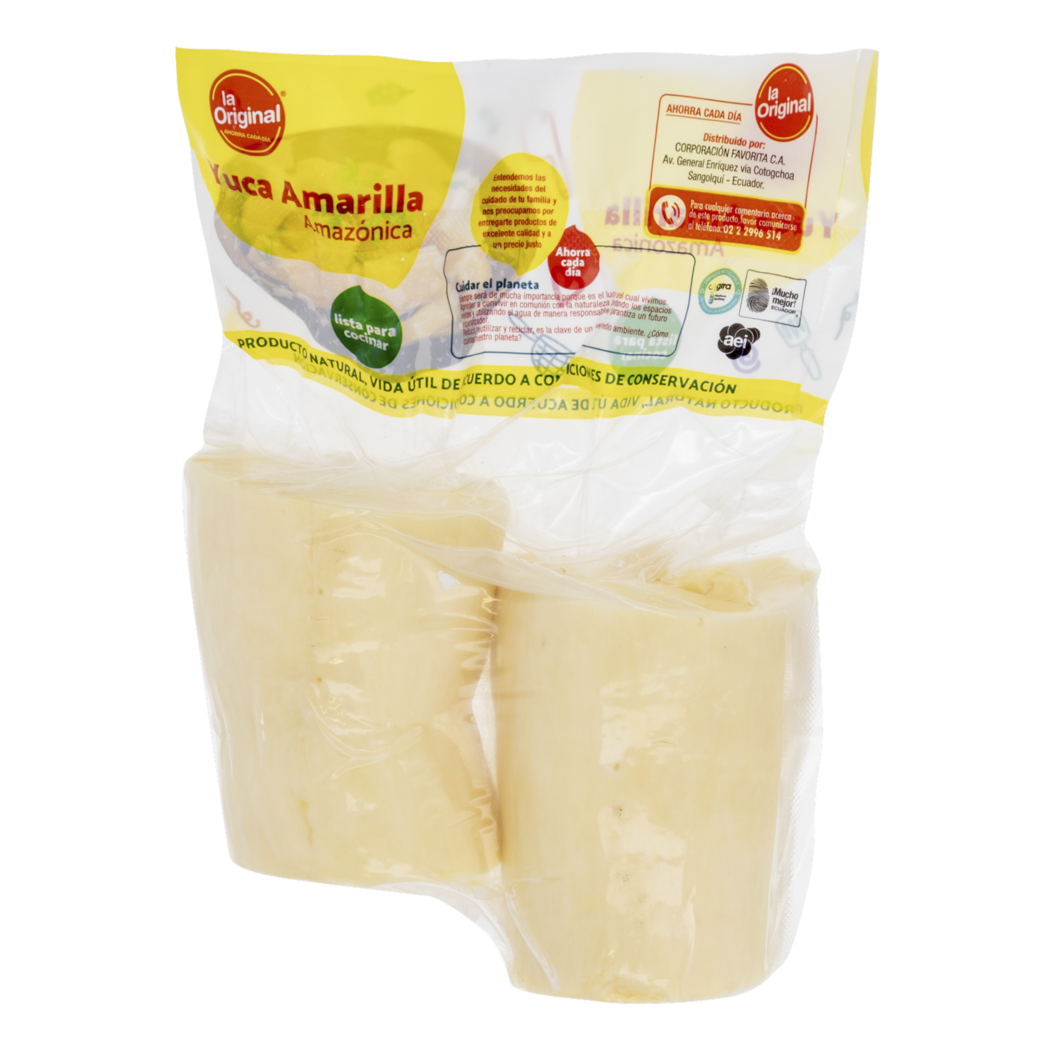 Yuca Amarilla Amazónica Empacada Al Vacío LA ORIGINAL 750 G