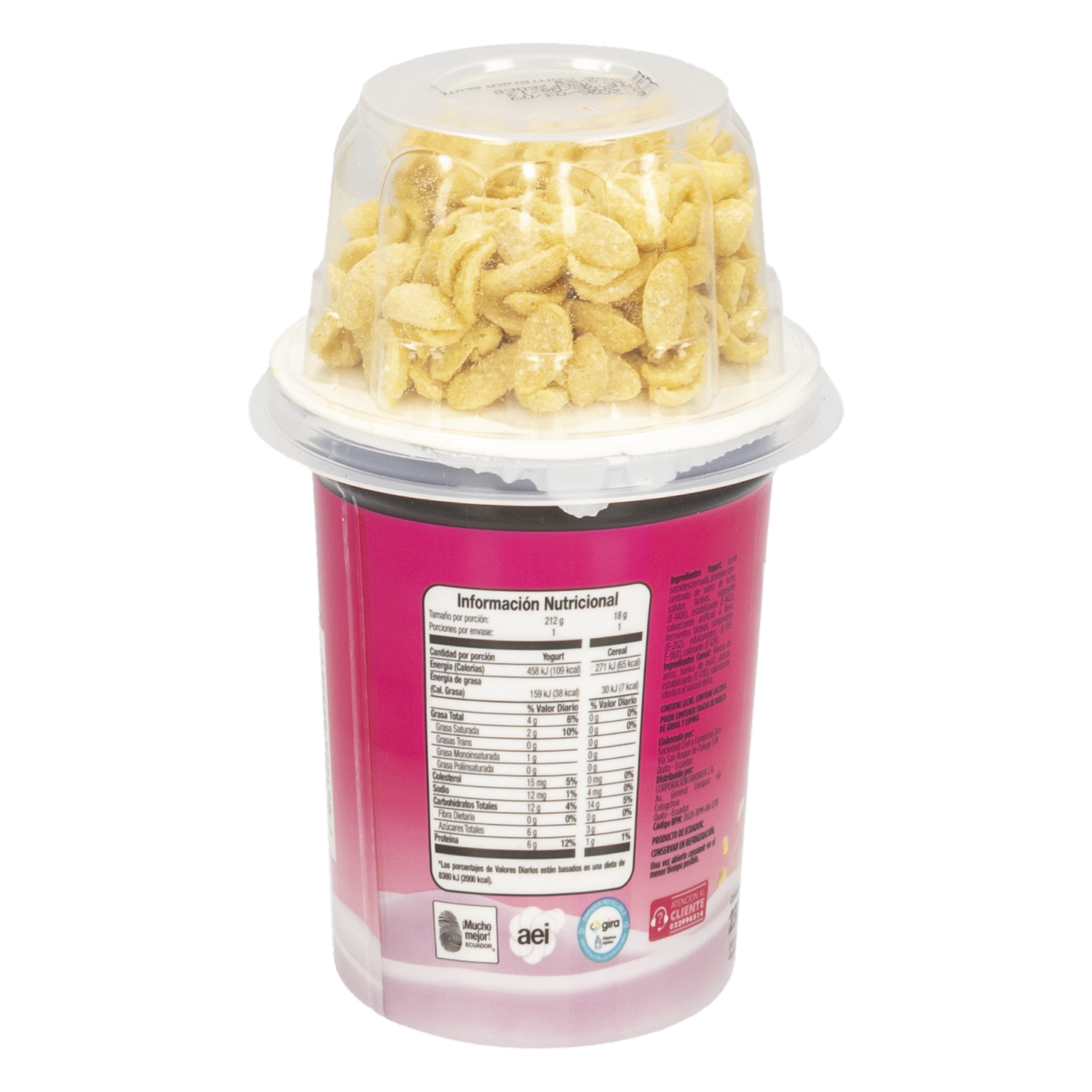 Yogurt Mix Sabor Frutilla Con Cereal EL ARTESANAL 230 G