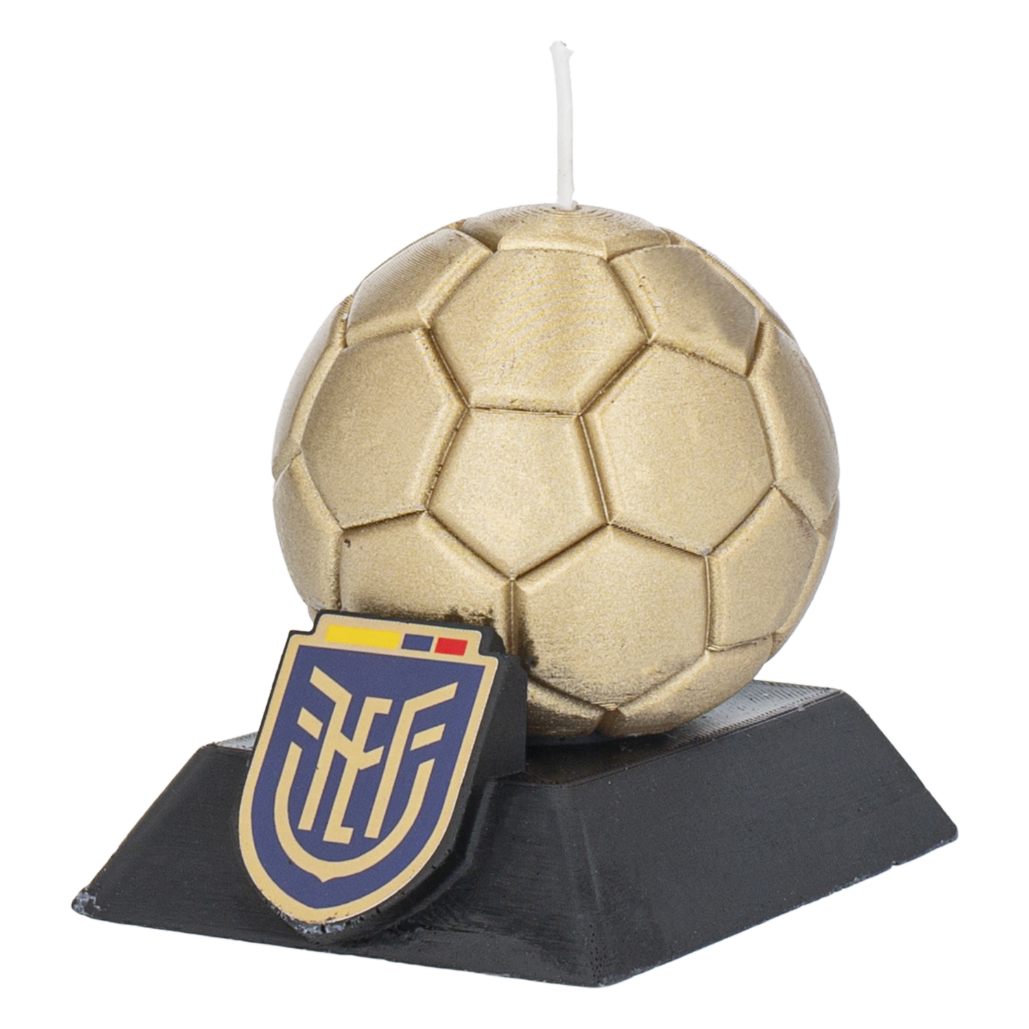 Vela Decorativa Diseño Balón De La FEF SUPERMAXI Unidad